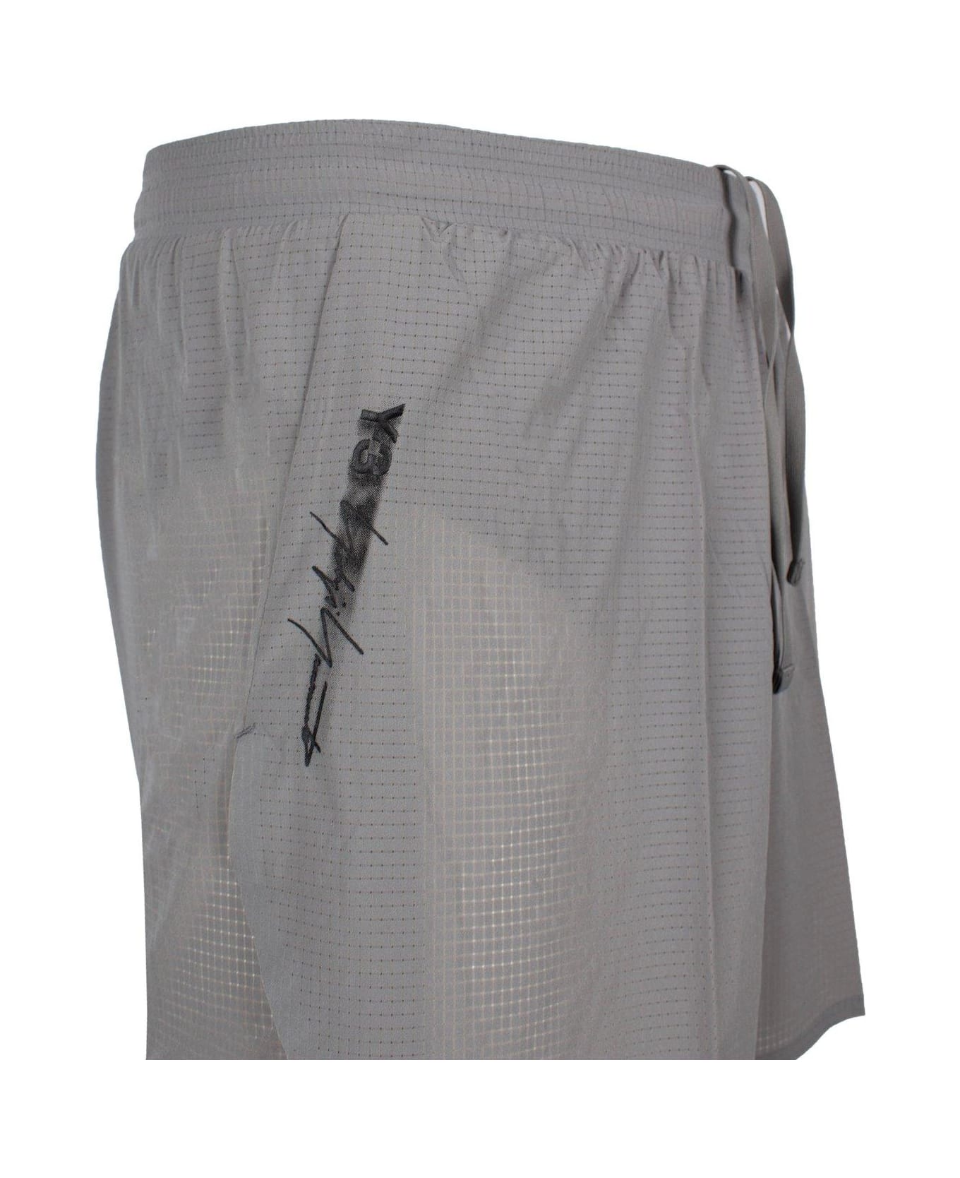 Y-3 Elastic Waist Runner Shorts - Solid Grey