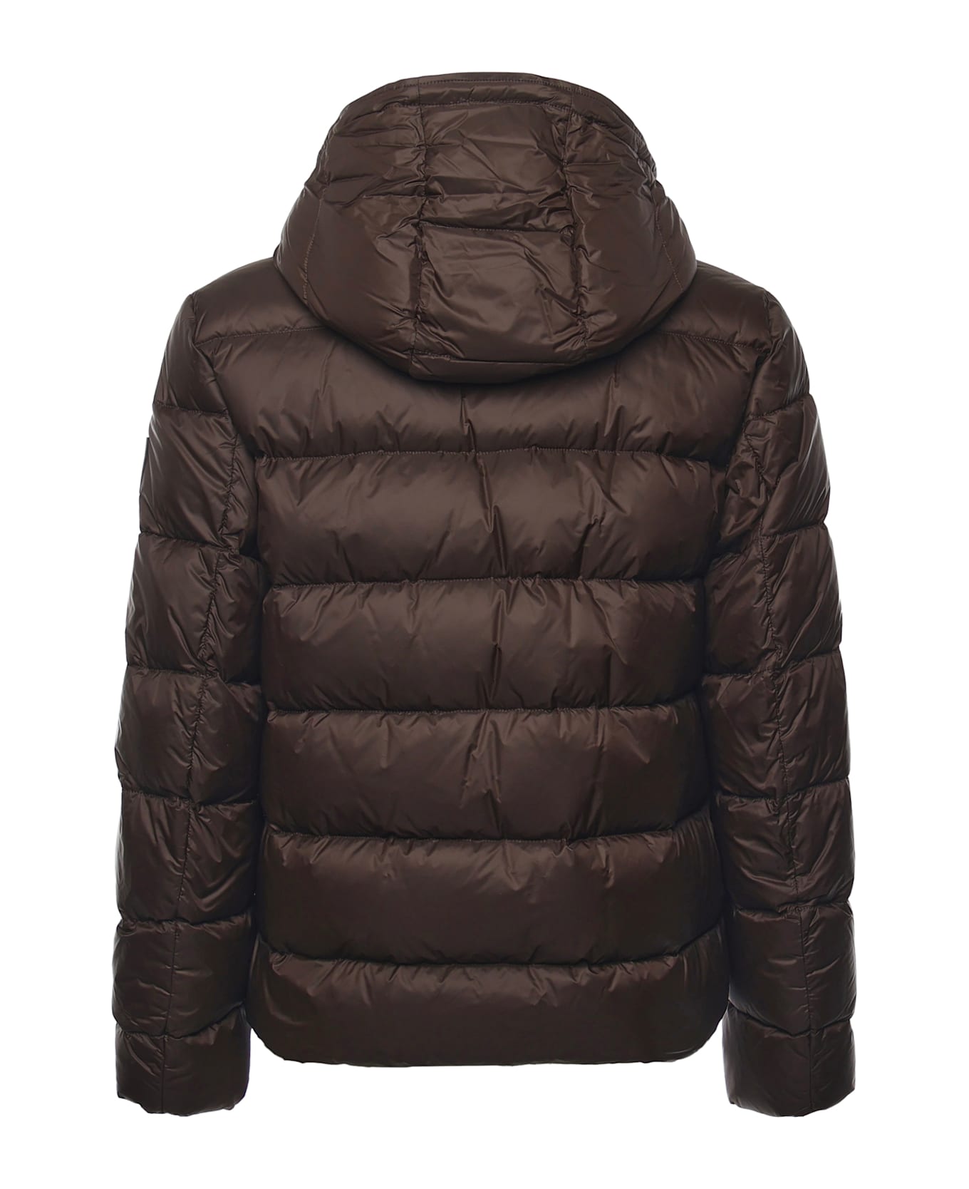 Fay Double-front Down Jacket In Calendered Poplin - PALISSANDRO