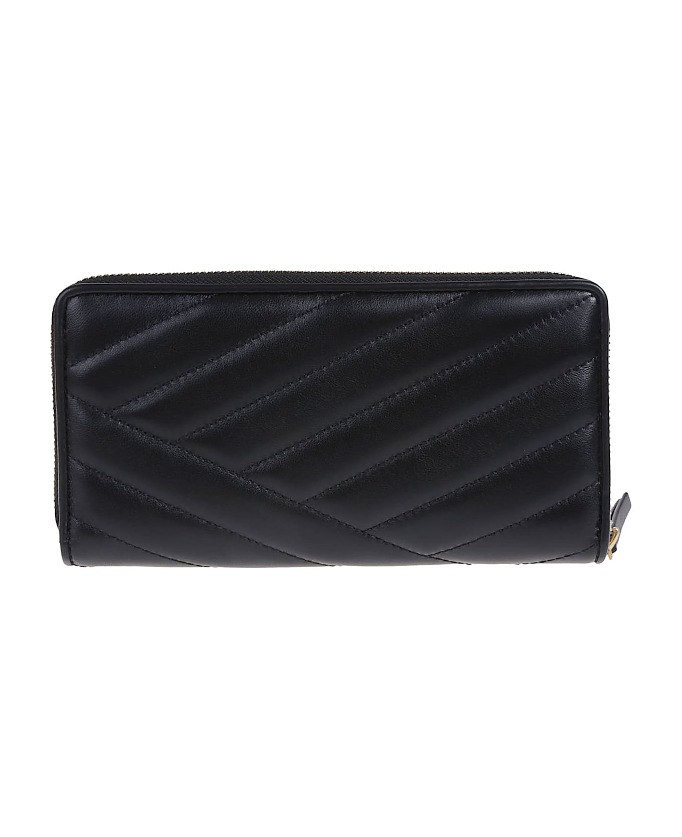 Tory Burch Kira Chevron Zip Continental Wallet - Black