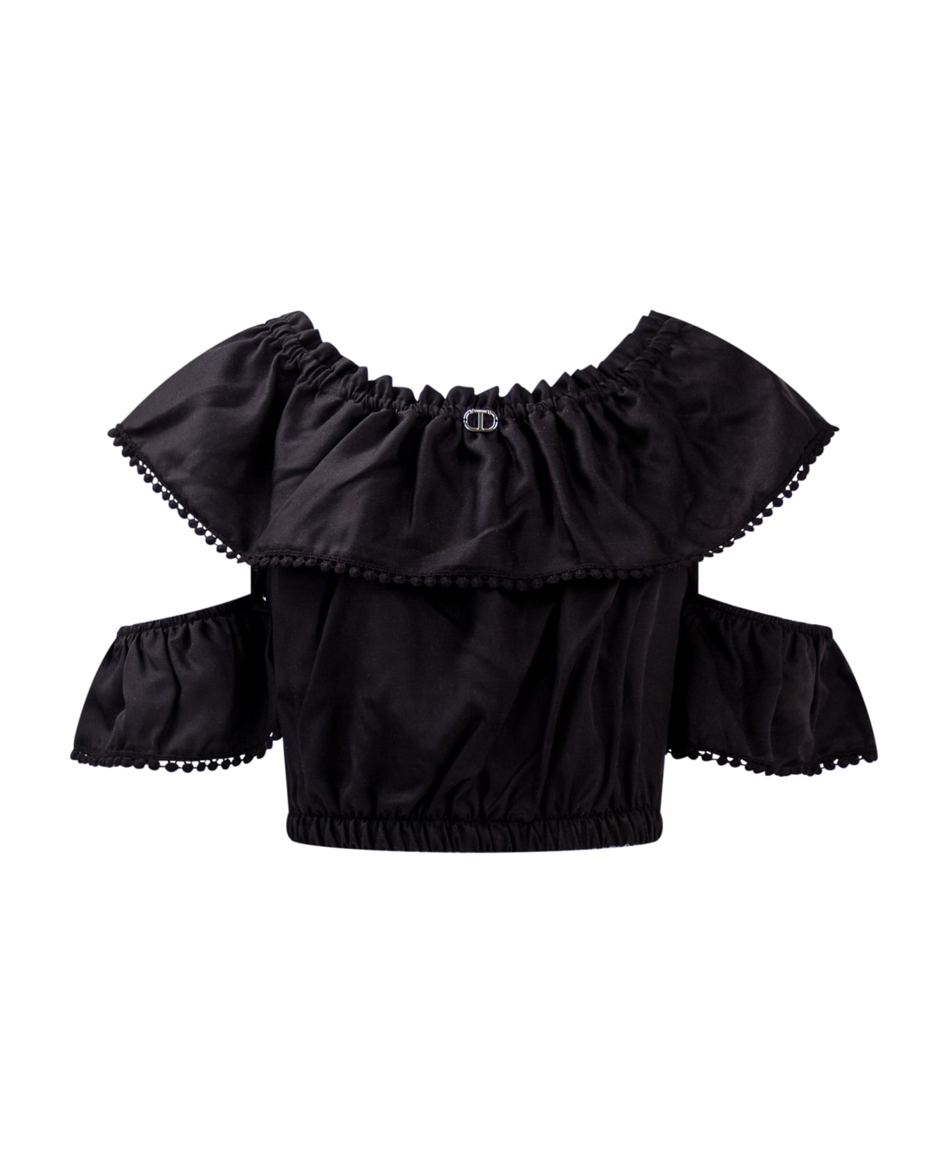 TwinSet Blouse With Ruffle - Nero シャツ