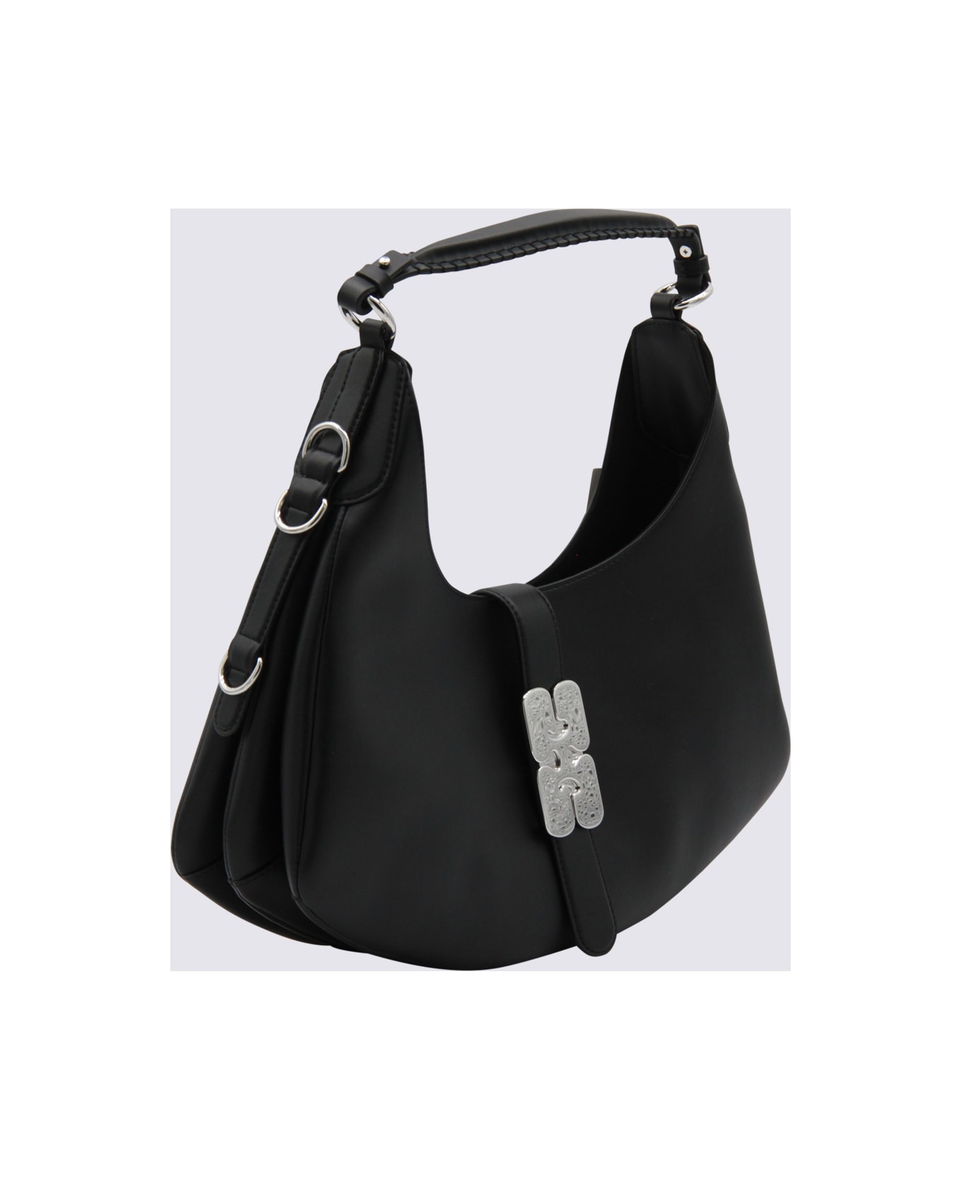 Ganni Black Shoulder Bag - Black