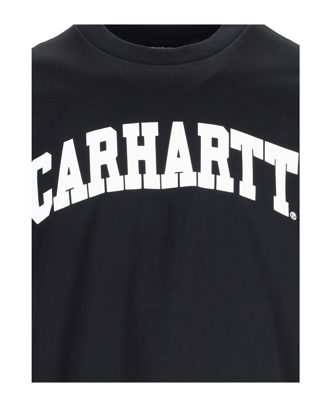 Carhartt 's/s University' T-shirt - Nero/bianco