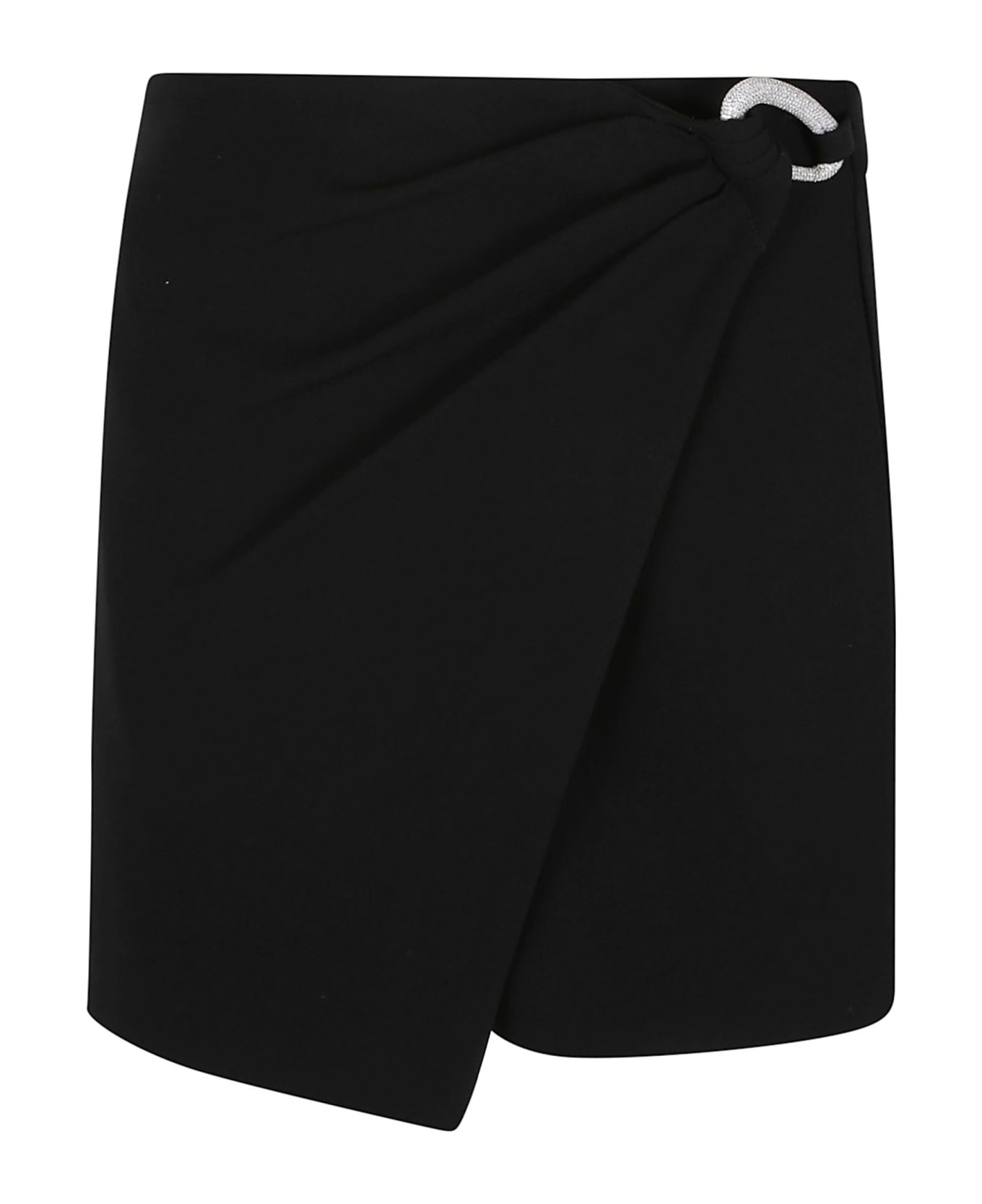 Jonathan Simkhai Ebony Wrap Mini Skirt - Black