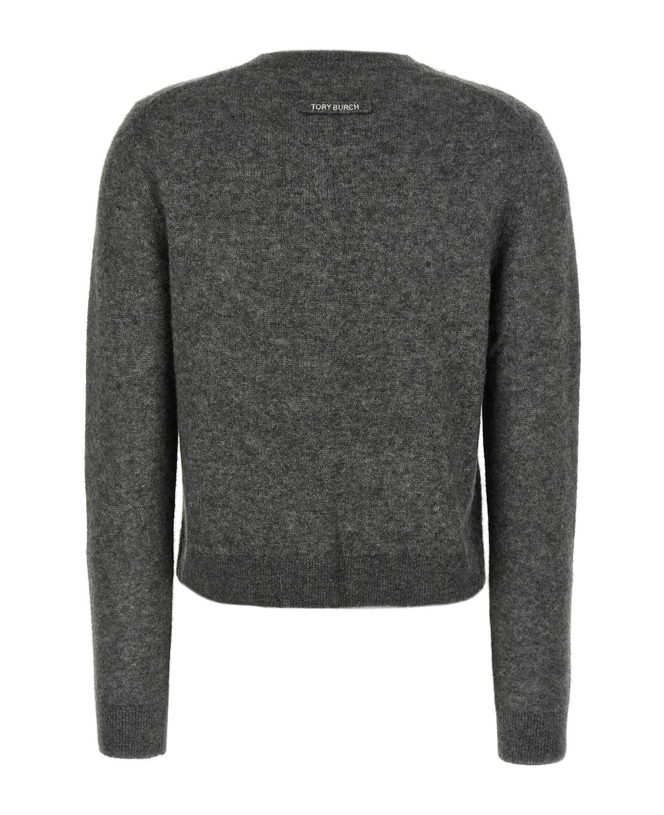 Tory Burch Embroidery Cardigan - Gray ニットウェア