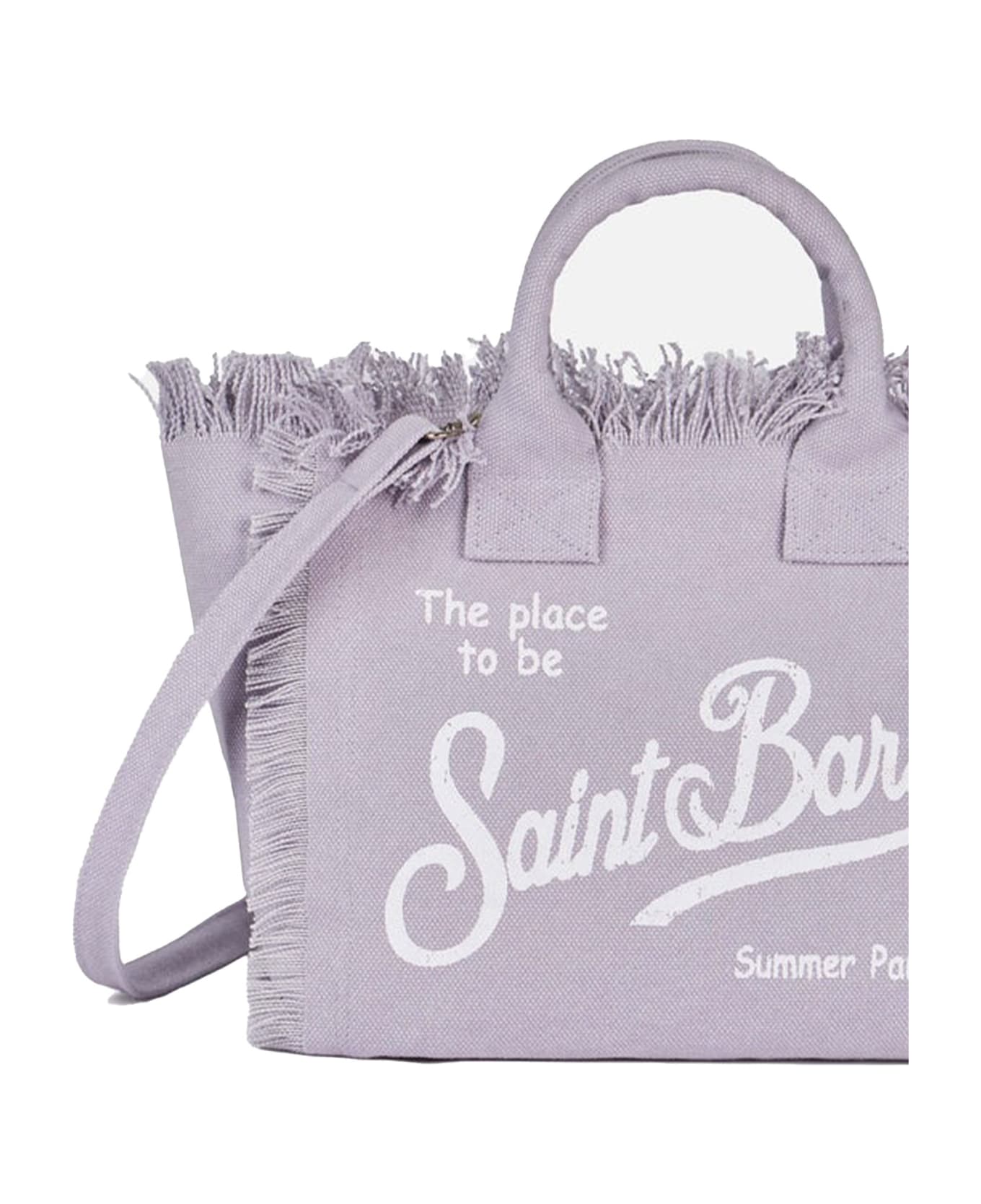 MC2 Saint Barth Lilac Colette Handbag In Canvas - LILLA