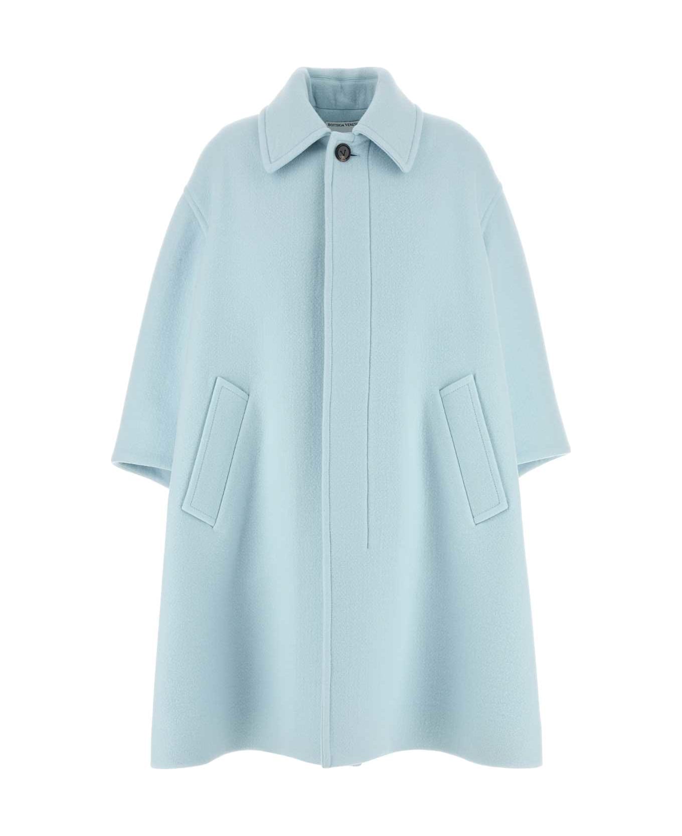 Bottega Veneta Light Blue Cashmere Coat - DUSK