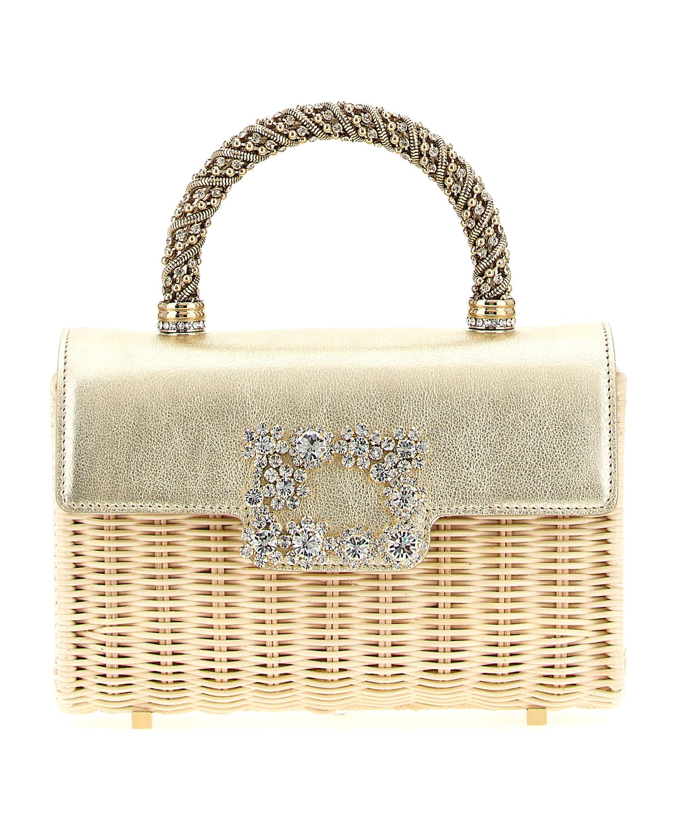 Roger Vivier 
mini Jewel Efflorescence
 Handbag - Gold