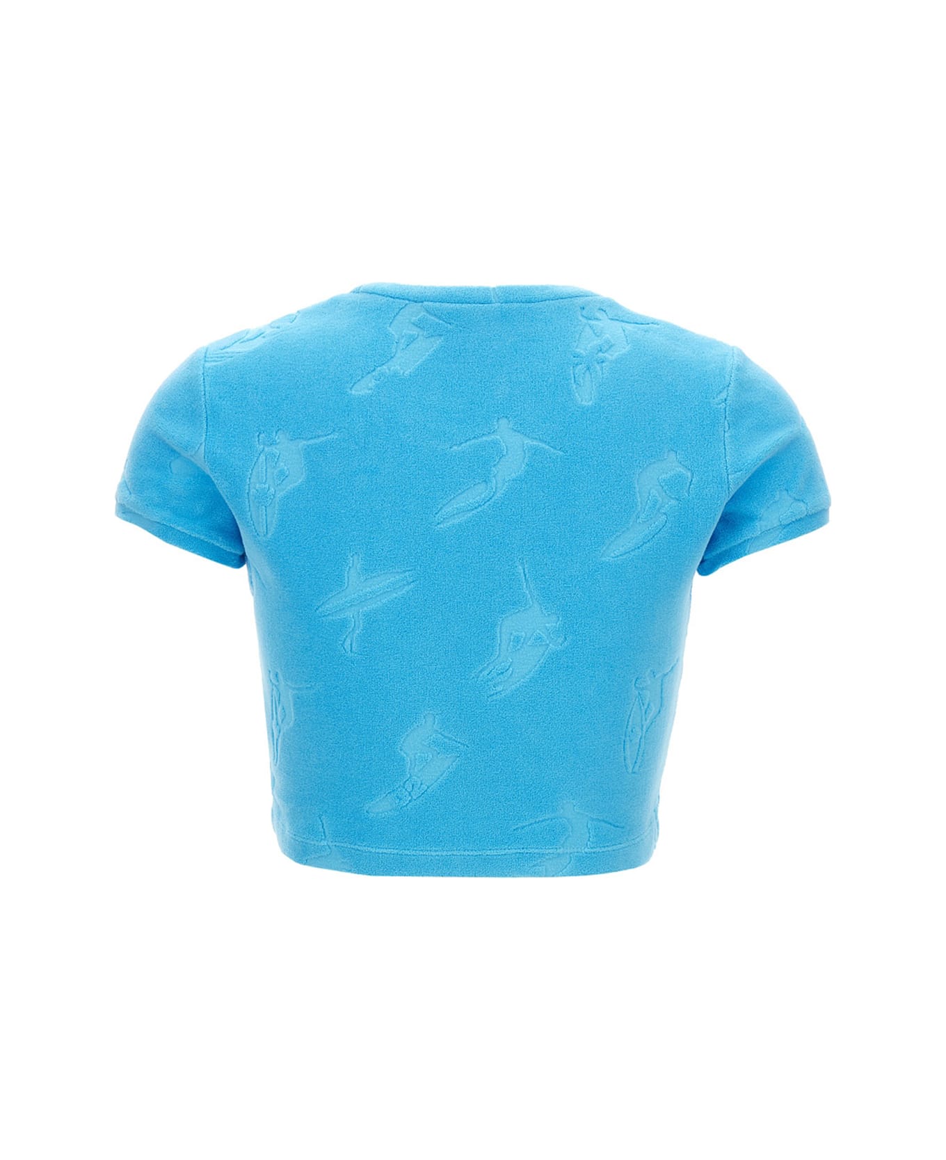 Dsquared2 T-shirt Cropped 'surfer' - Light Blue