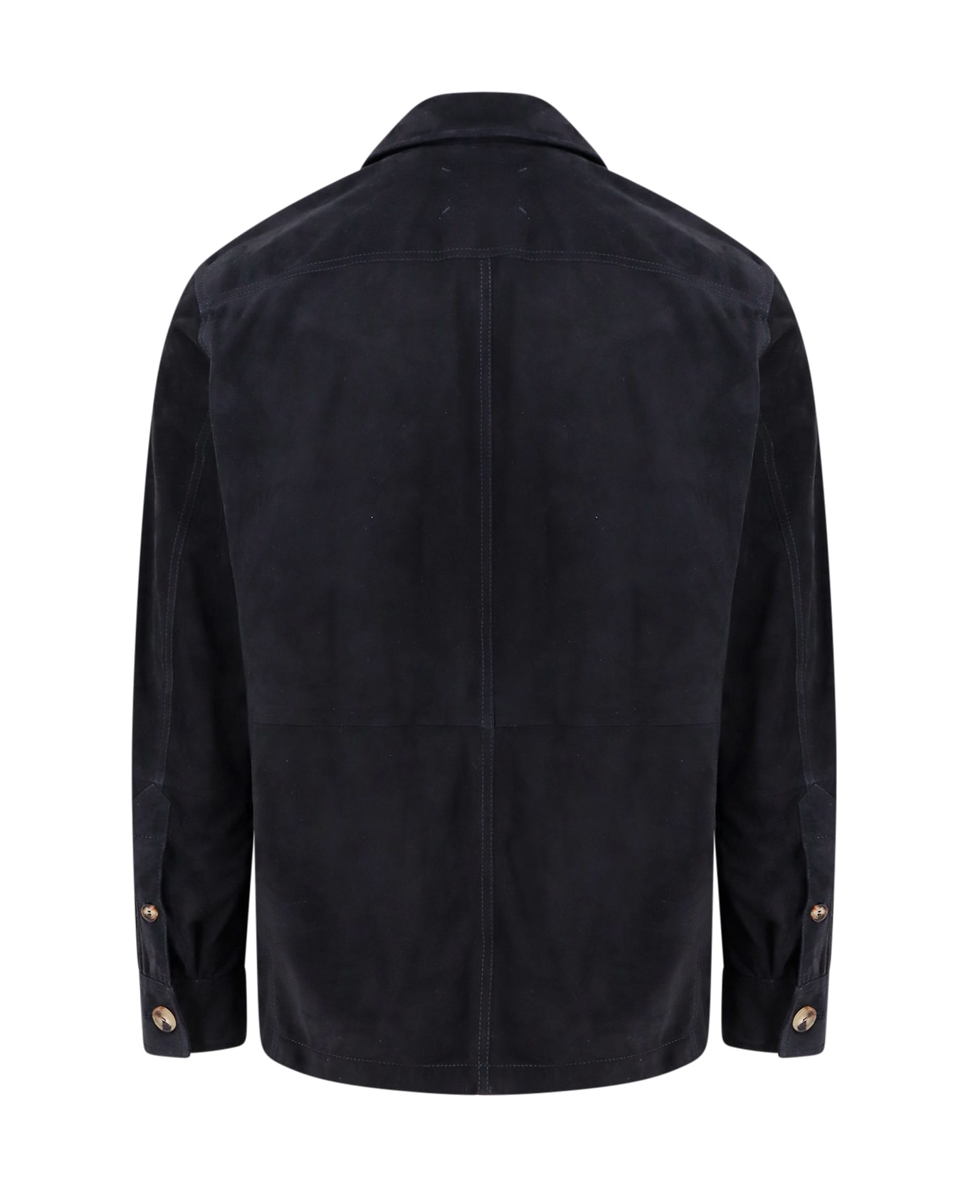 Brunello Cucinelli Leather Jacket - Blue