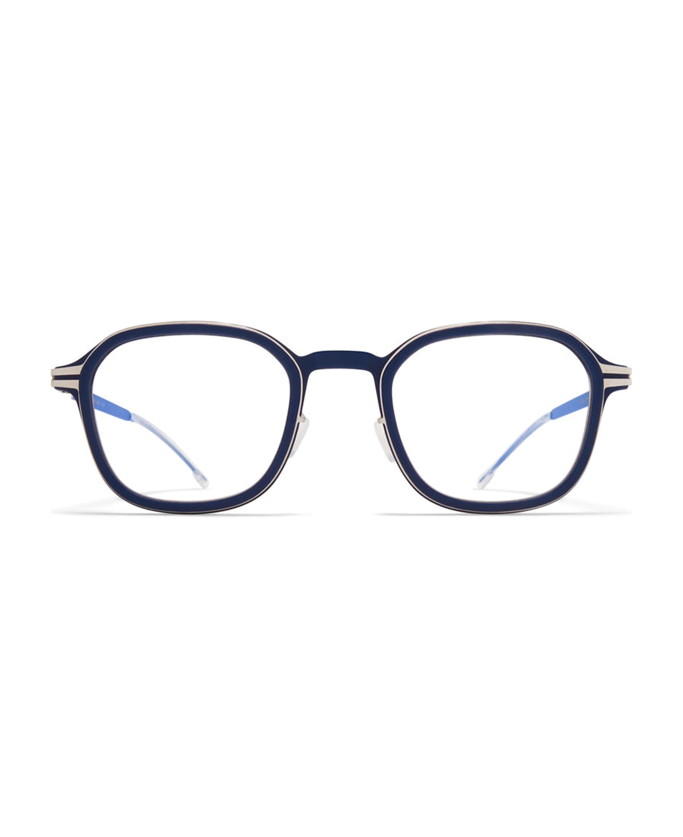 Mykita Fir Mhl3 - Navy / Shiny Silver Rx Glasses - Blue Navy