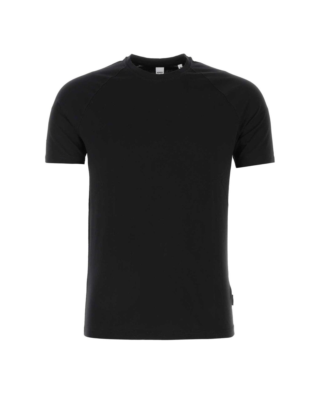 Aspesi Crewneck Short-sleeved T-shirt - Black