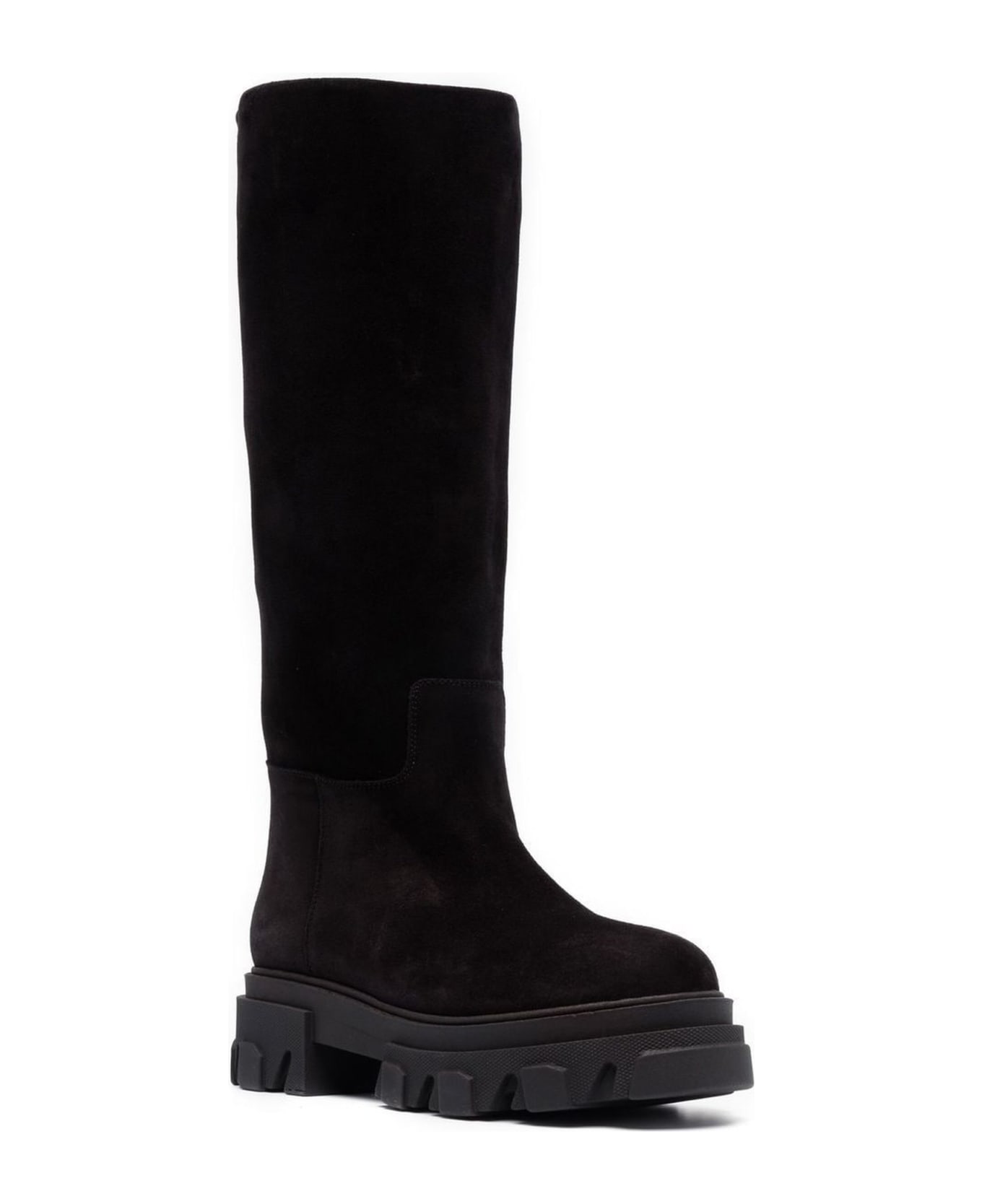 GIA BORGHINI Black Suede Perni Boots - Black ブーツ