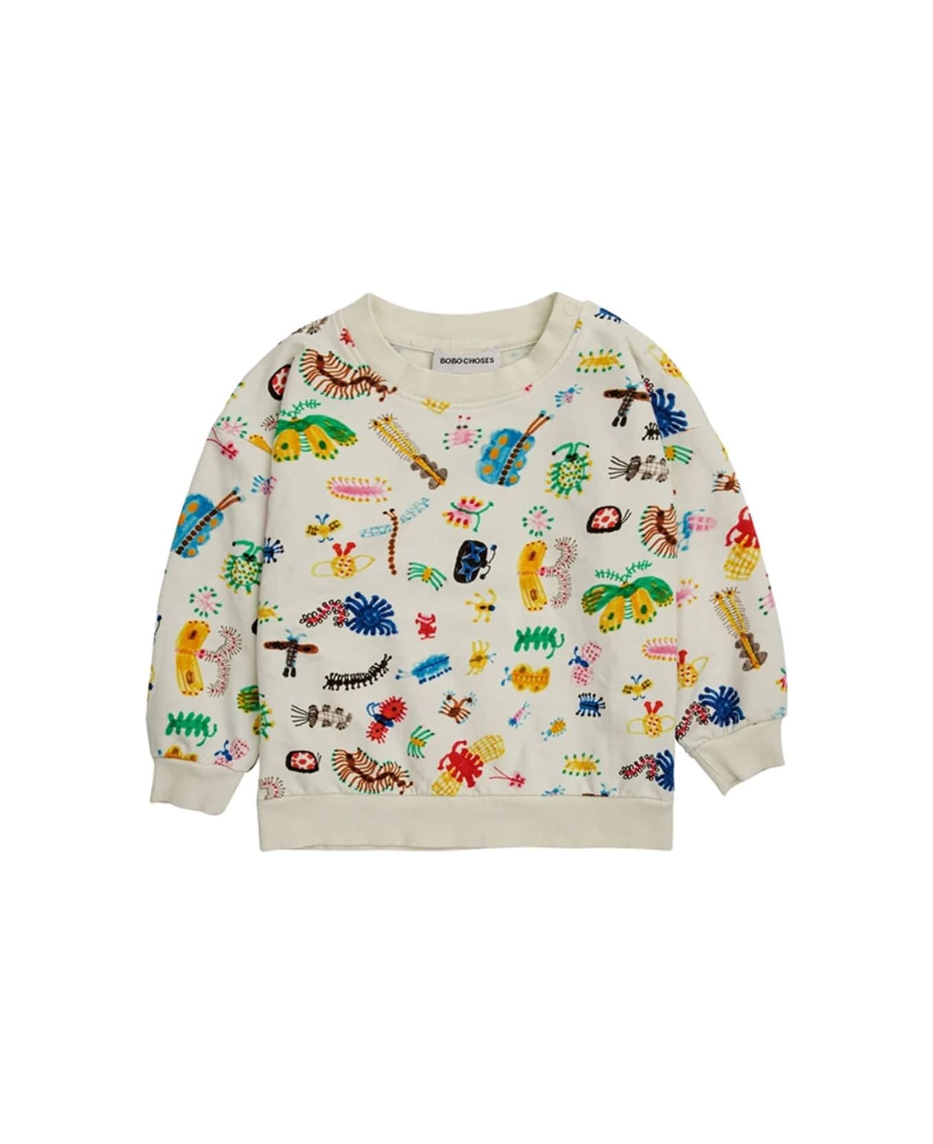 Bobo Choses Baby Funny Insect All Over Sweatshirt - Off White