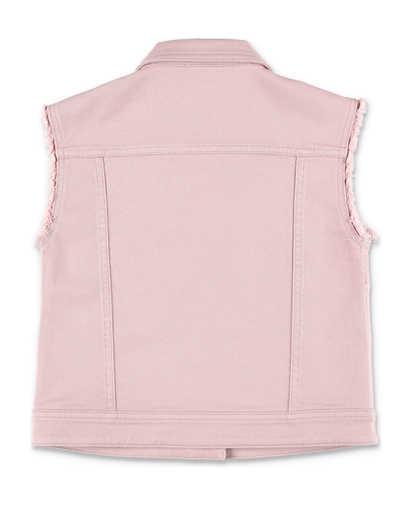 Golden Goose Kid - Sleeveless Denim Jacket - SHADOW GRAY