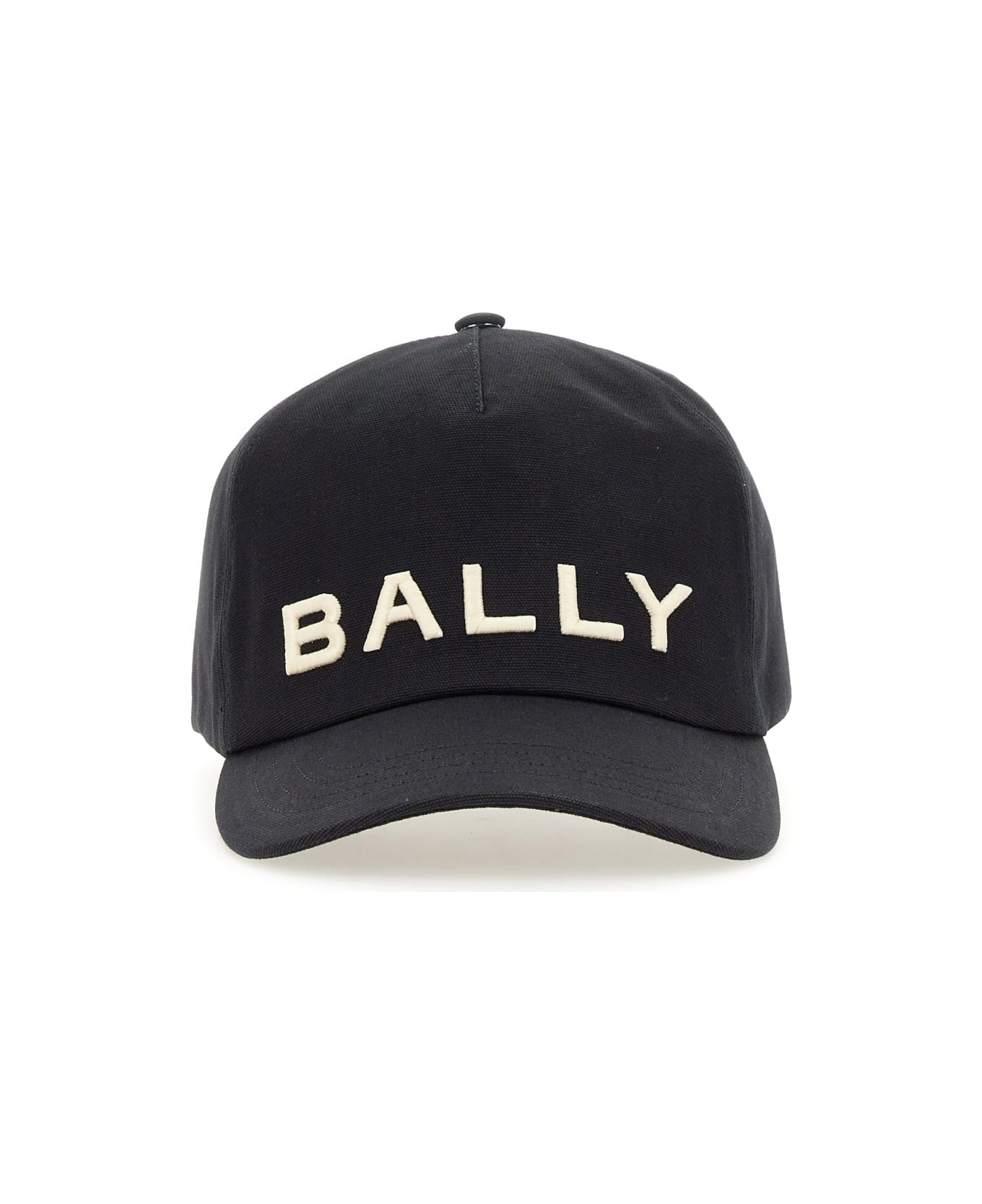 Bally Baseball Hat With Logo - BLACK