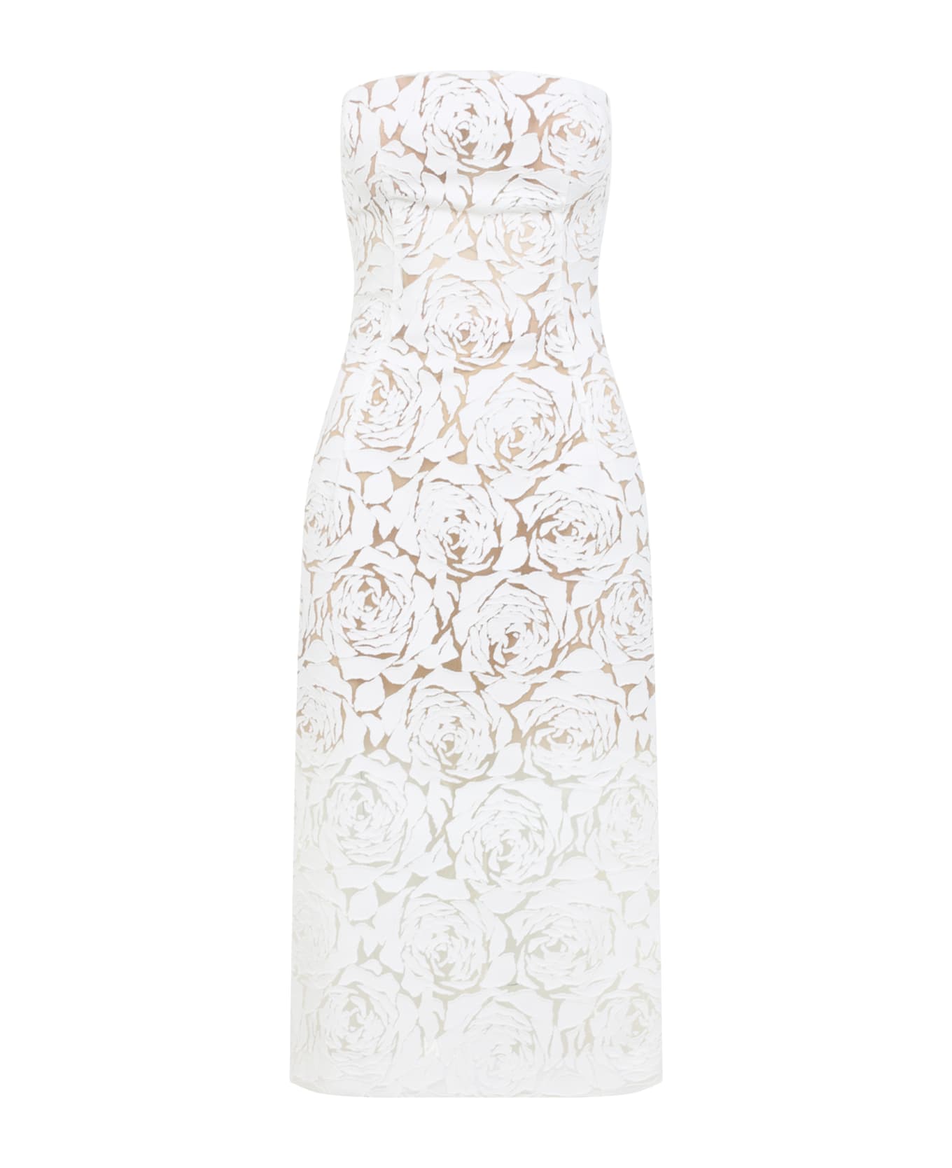 Ermanno Scervino Lace Midi Dress - Snow White