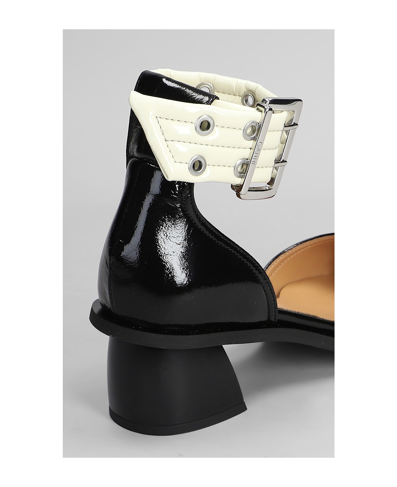 Ganni Pumps In Black Polyuretan - black