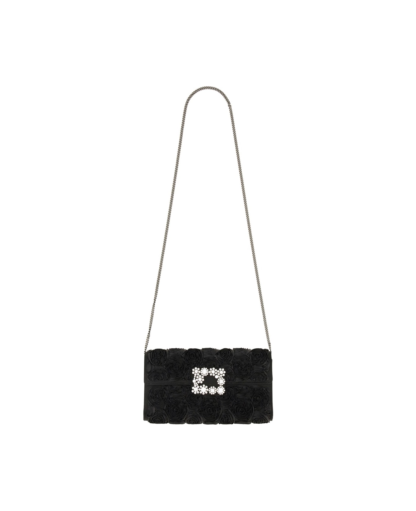 Roger Vivier "efflorescence" Clutch Bag - BLACK