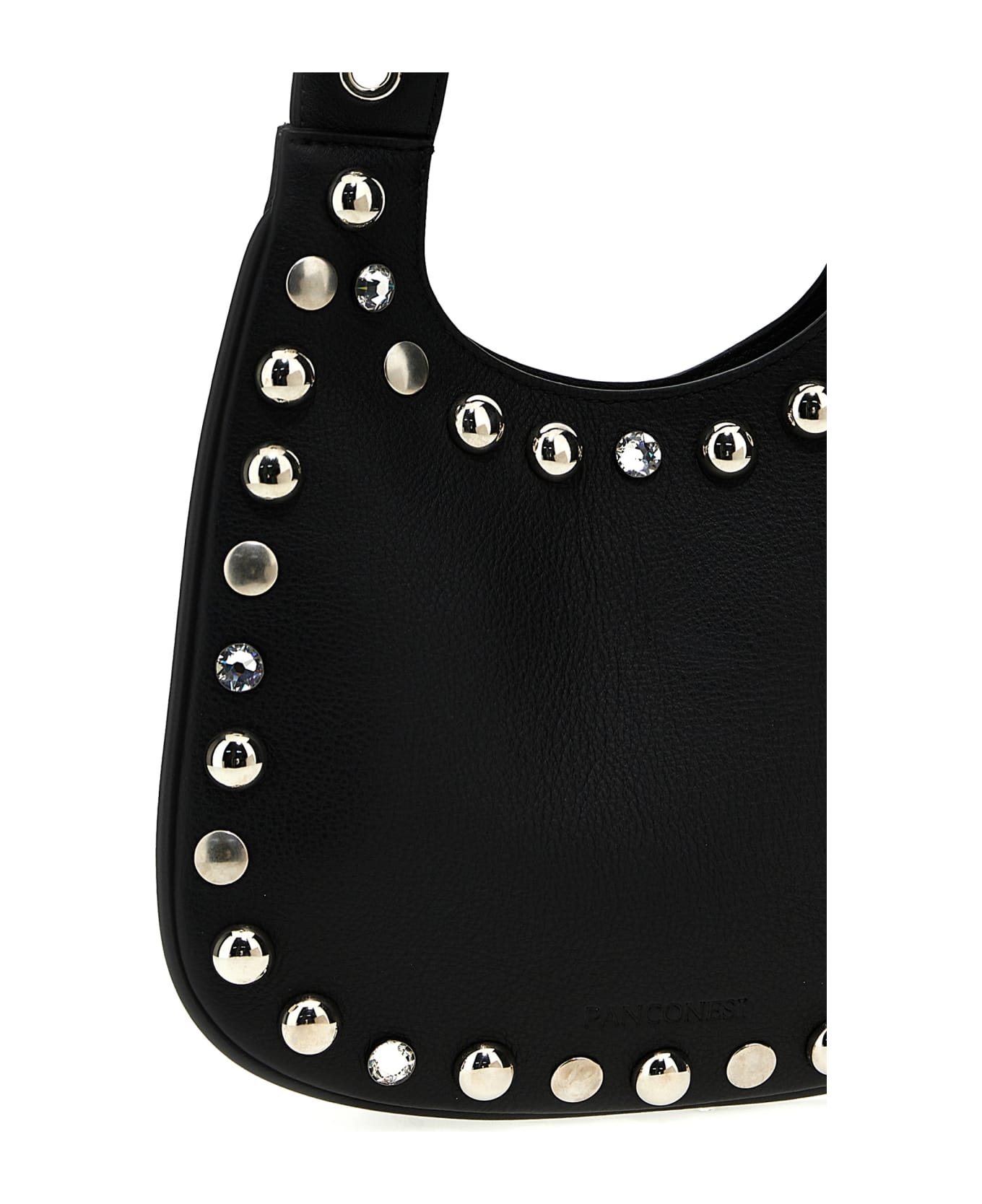 Panconesi 'diamanti Saddle Bag S' Handbag - Black  