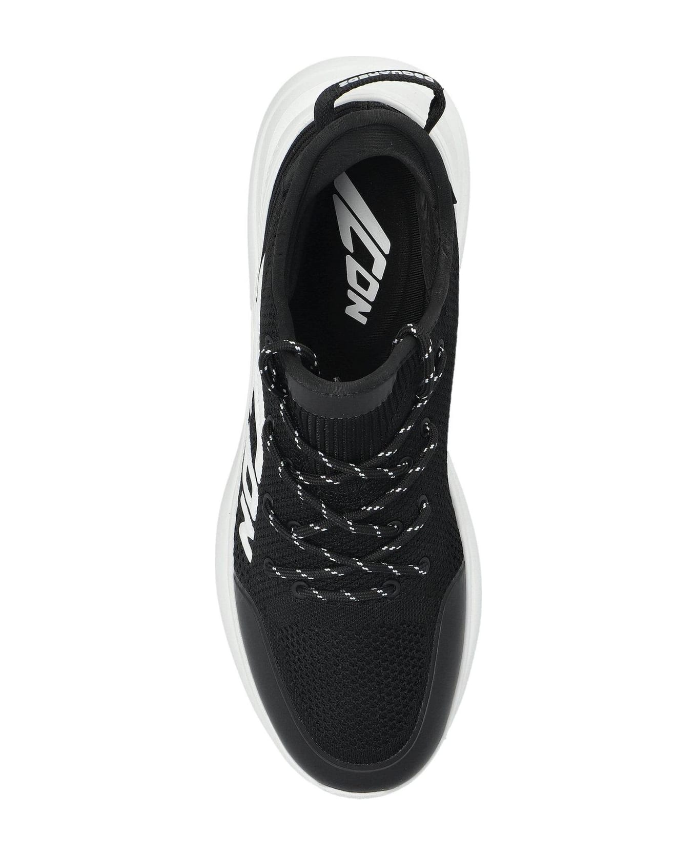 Dsquared2 Logo-embossed Lace-up Sneakers - Black