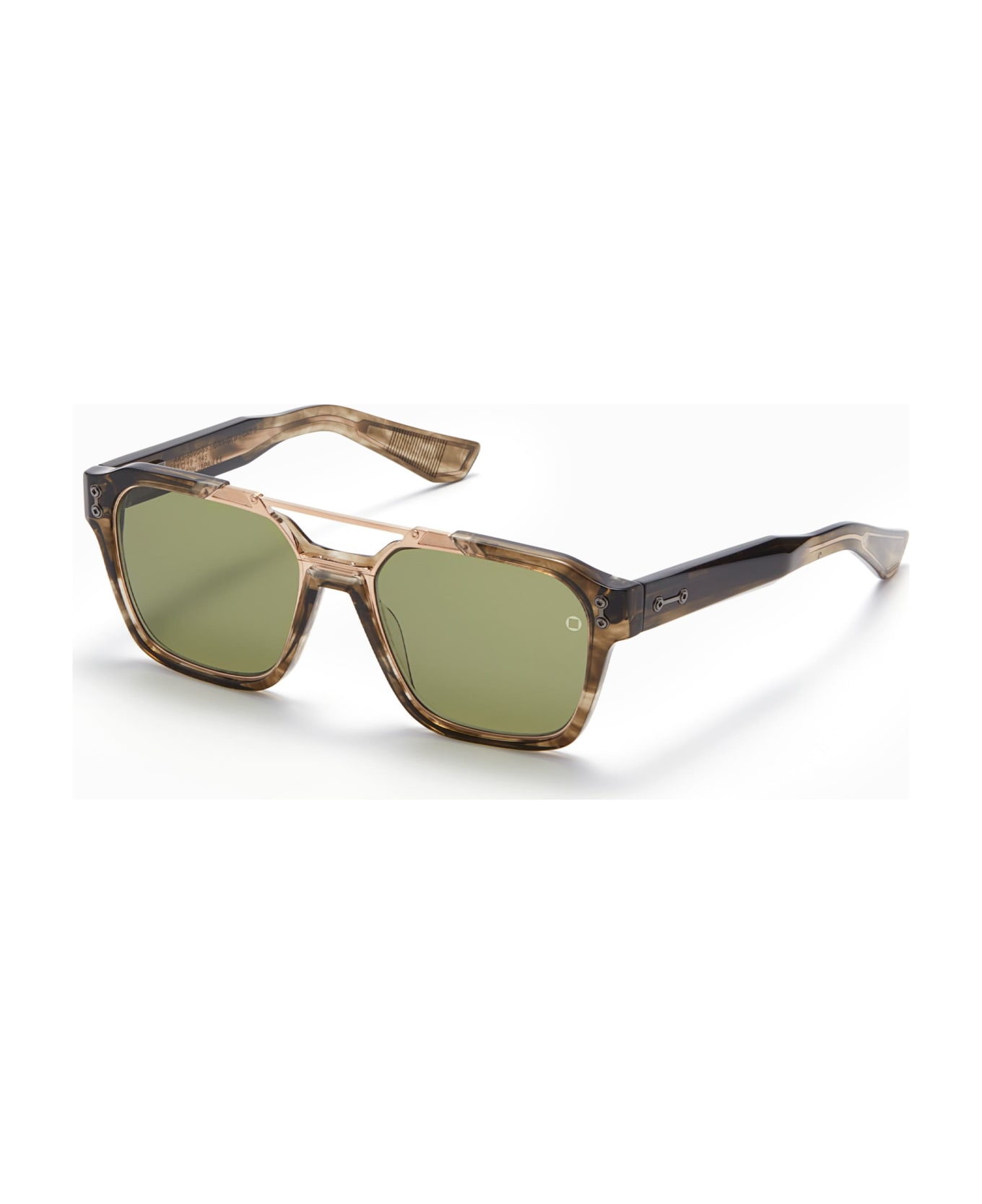 Akoni Discovery - Green Tortoise Swirl Sunglasses - green
