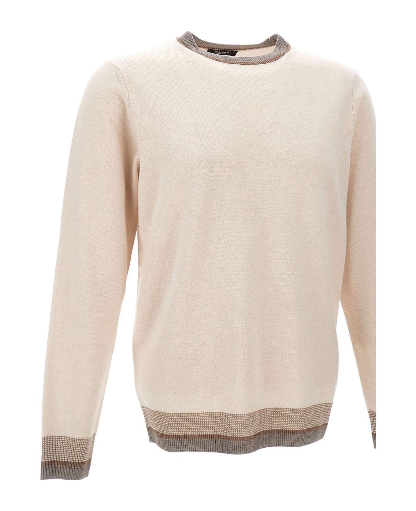 Peserico Wool, Silk And Cashmere Sweater - BEIGE