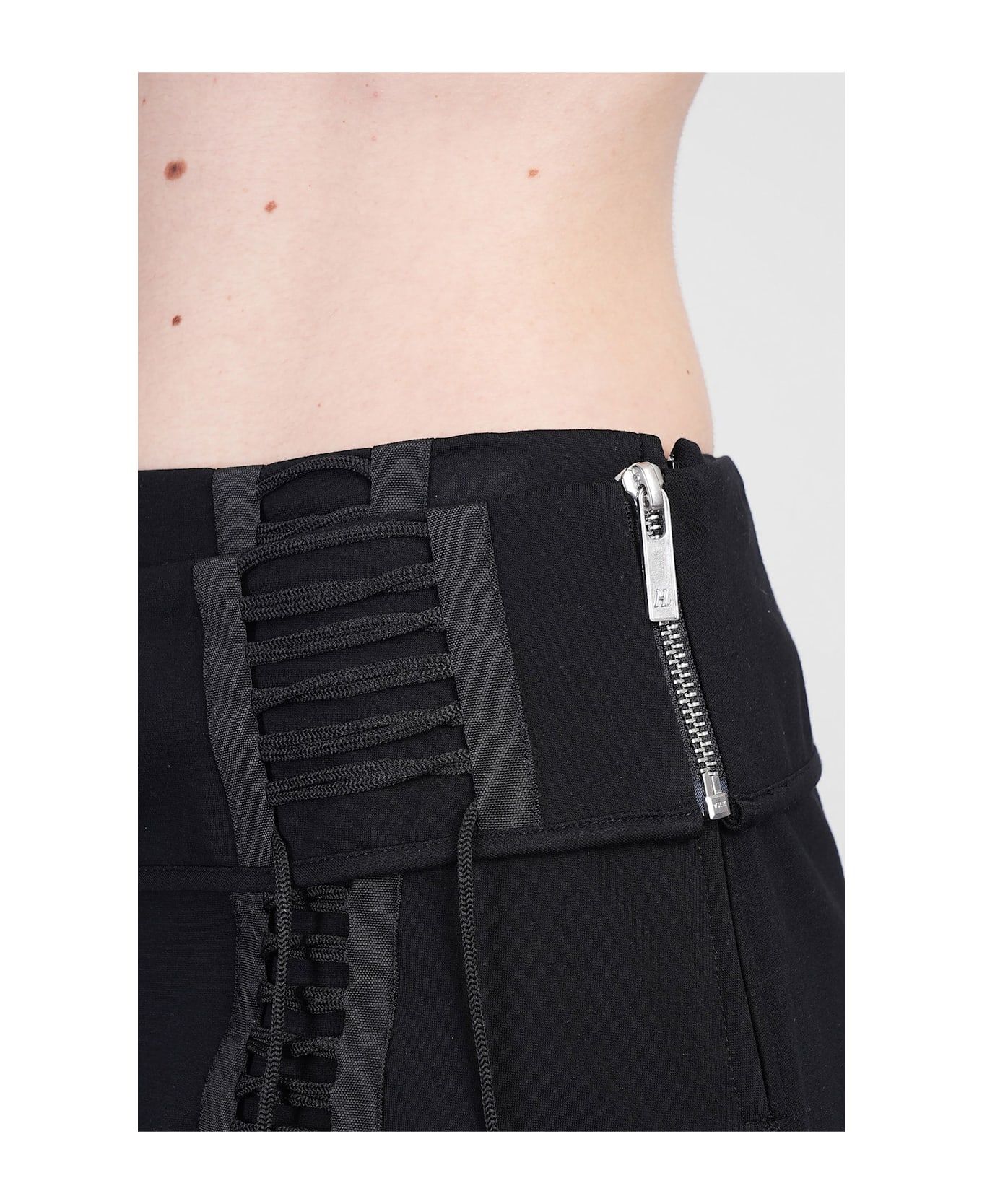 Helmut Lang Skirt In Black Rayon - black