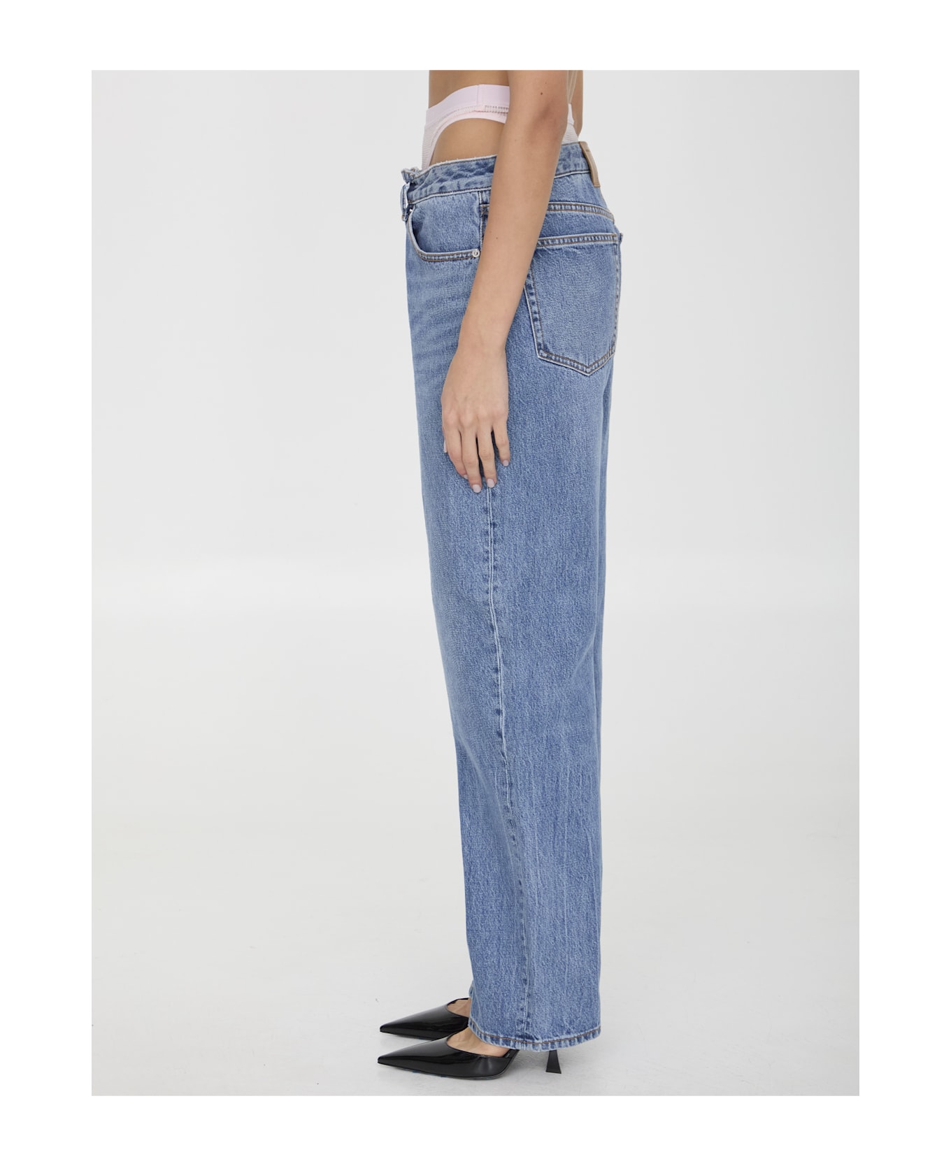 Alexander Wang Straight Leg Jeans - PURPLE