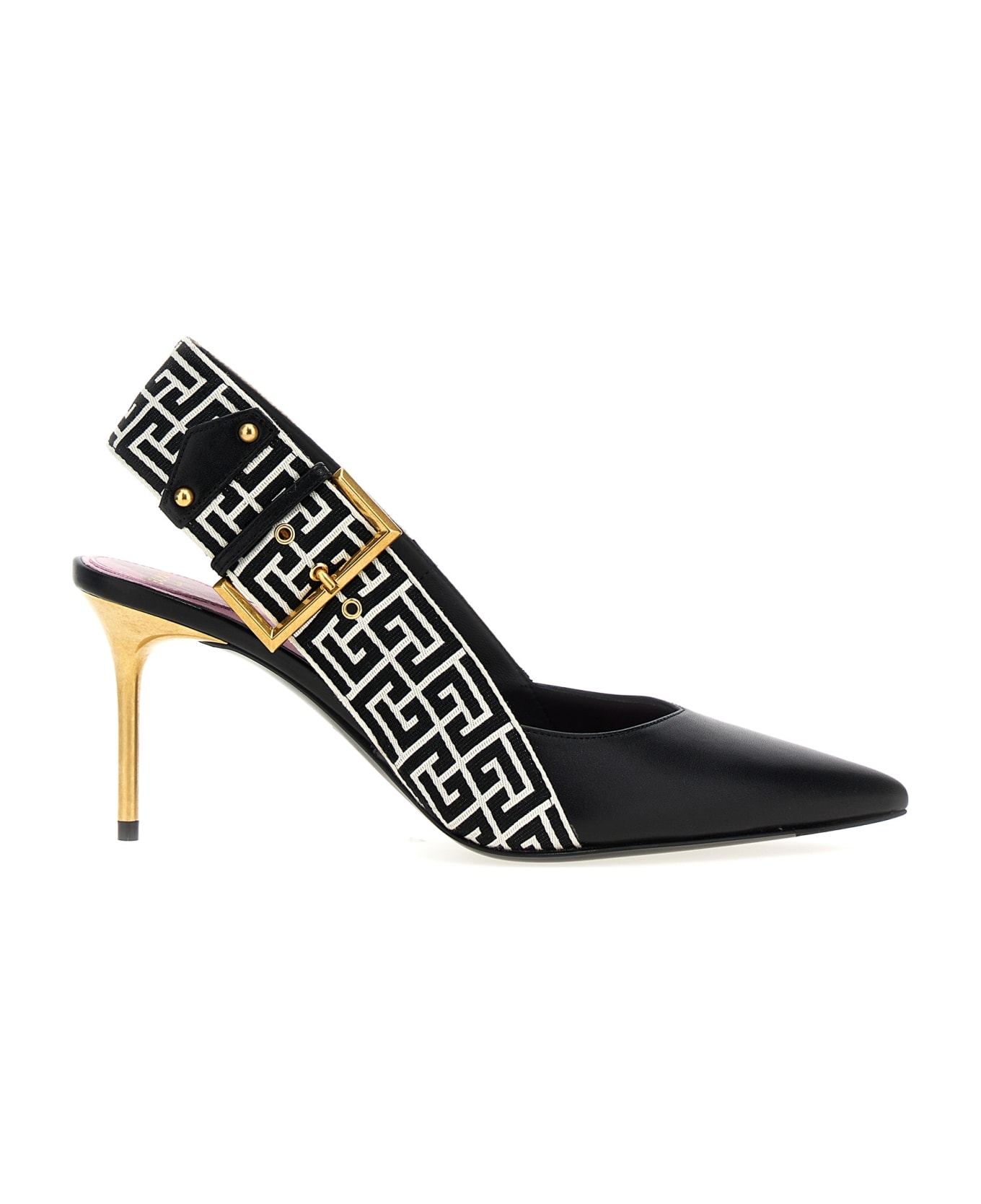 Balmain 'ruby' Slingbacks - White/Black