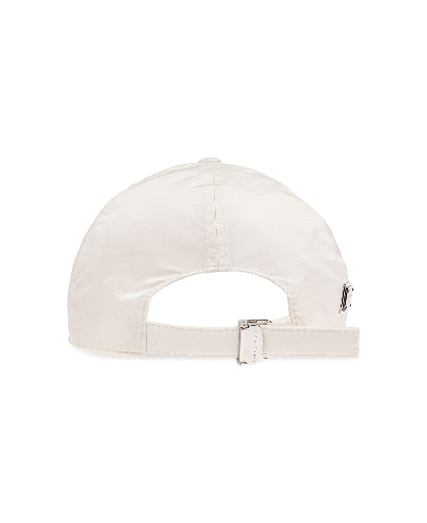 Dolce 
Gabbana Logo Plaque Baseball Cap - Beige