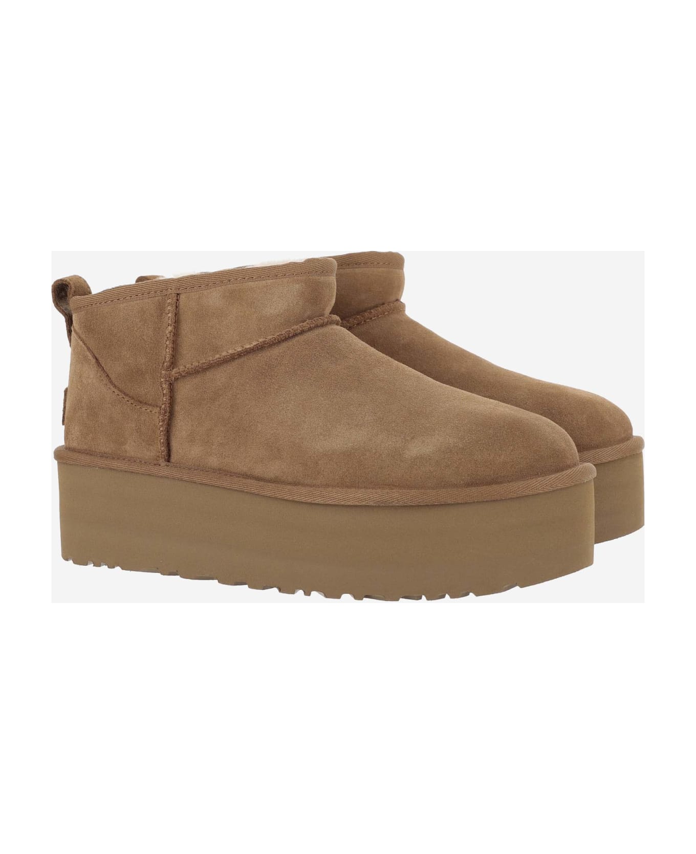 UGG Classic Ultra Mini Platform Boots - CHESTNUT