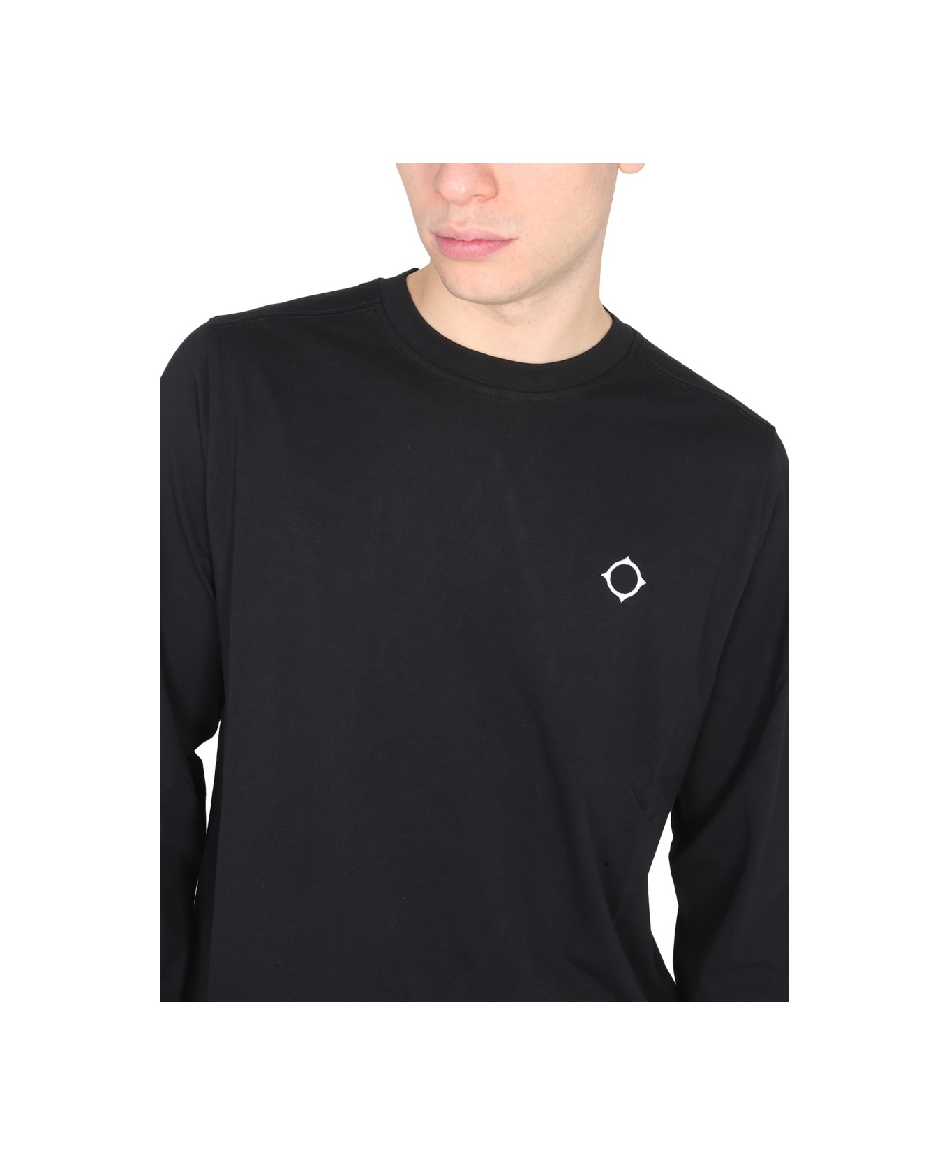 Ma.Strum T-shirt Ls Icon - BLACK