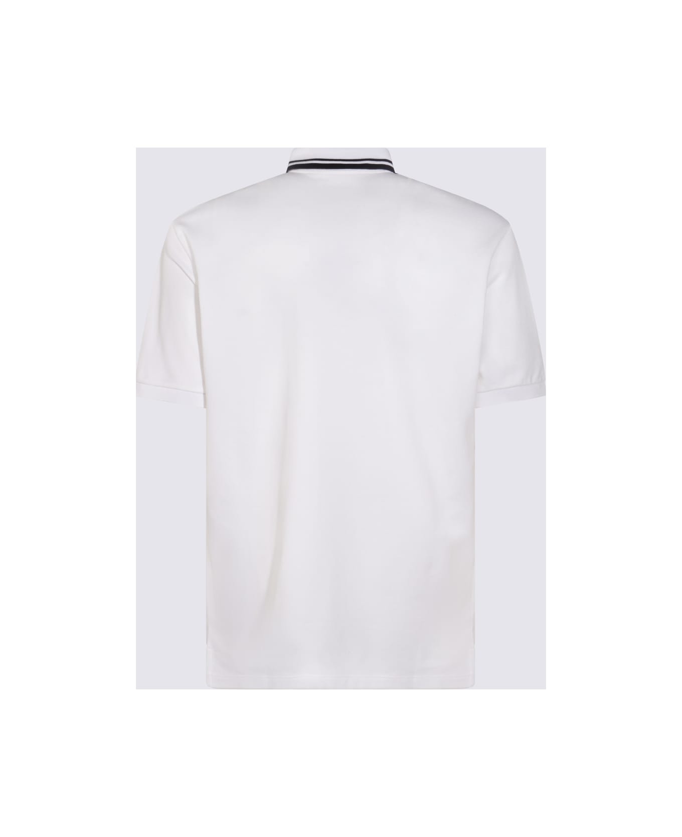 Gucci White Cotton Polo Shirt