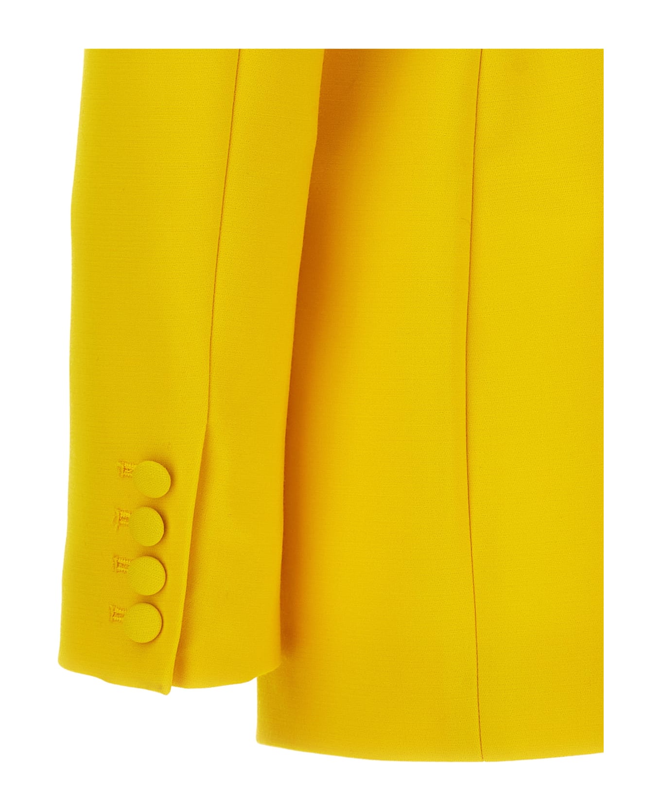 AREA Blazer 'crystal Open Back' - Yellow