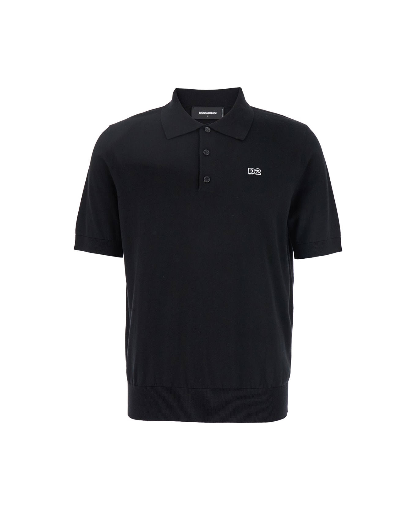 Dsquared2 Black Polo Shirt - BLACK