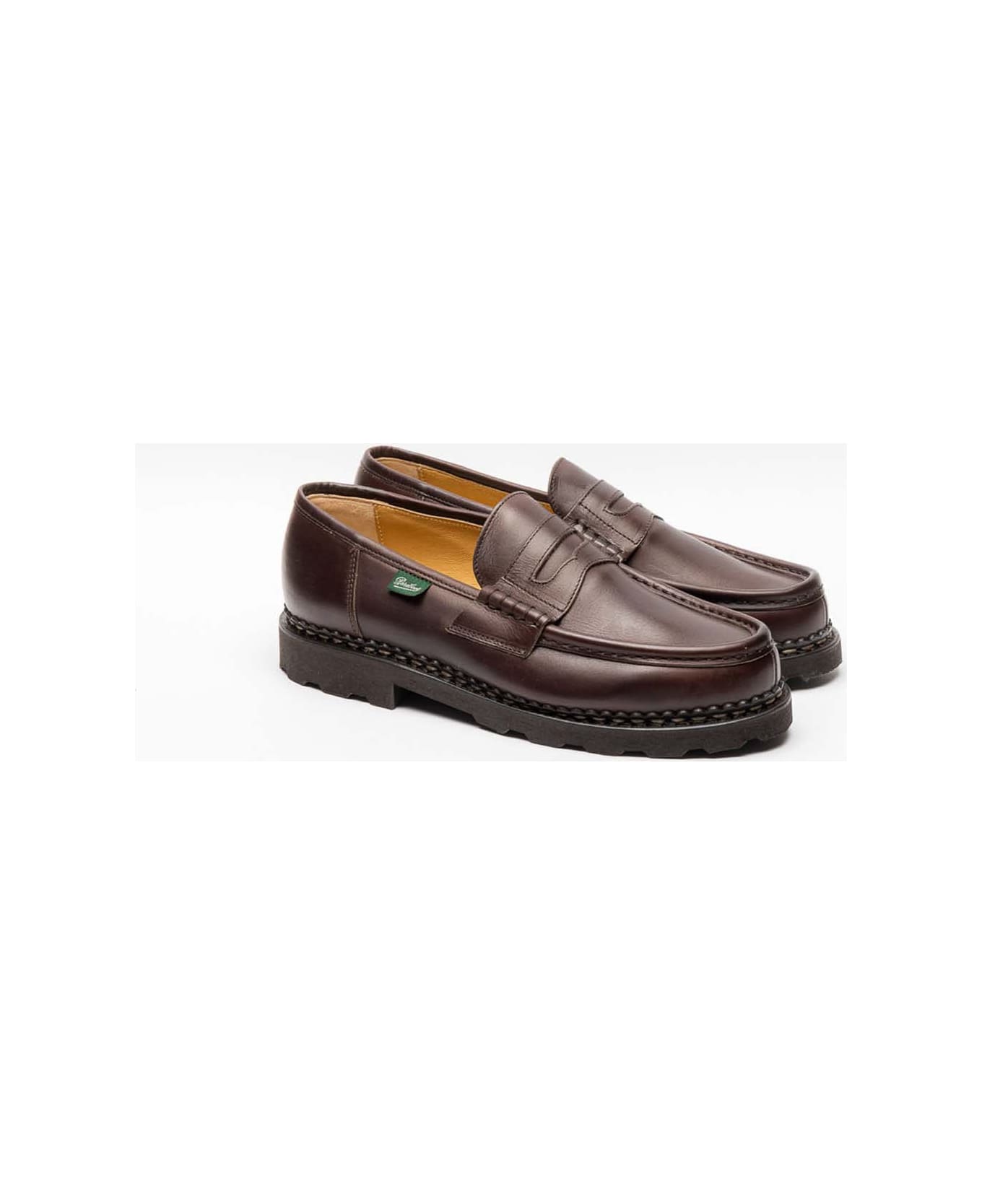 Paraboot Brown Calf Loafer - Marrone ローファー＆デッキシューズ