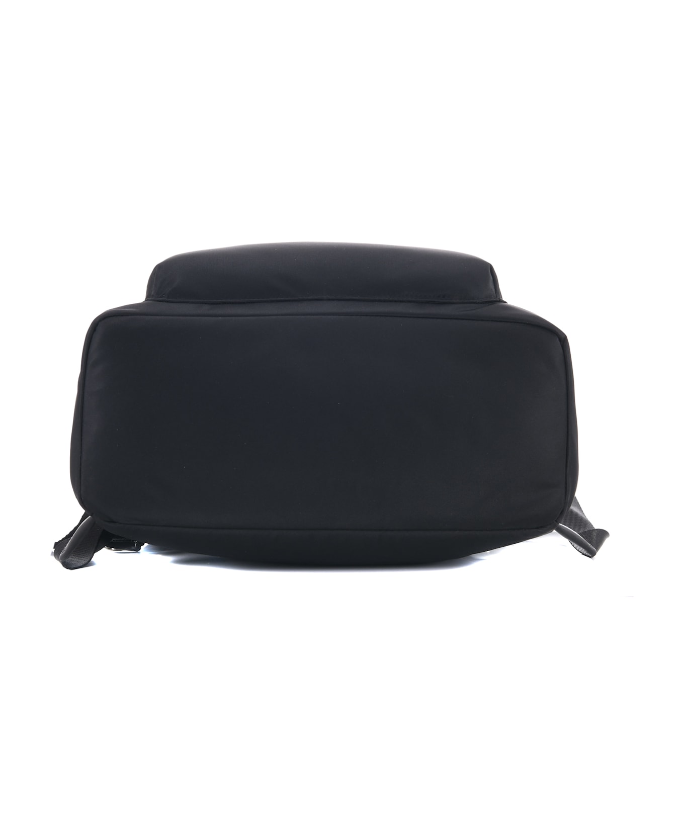 Emporio Armani Round Shape Nylon Backpack - Black