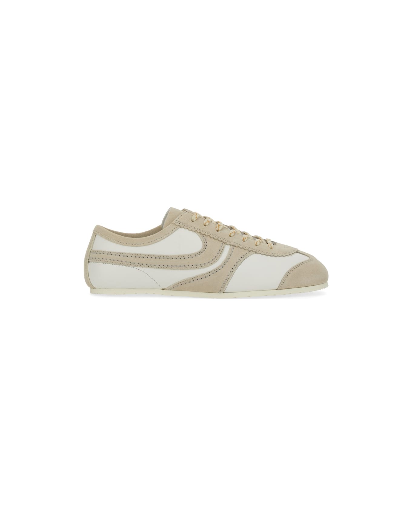 Dries Van Noten Leather Sneaker - WHITE
