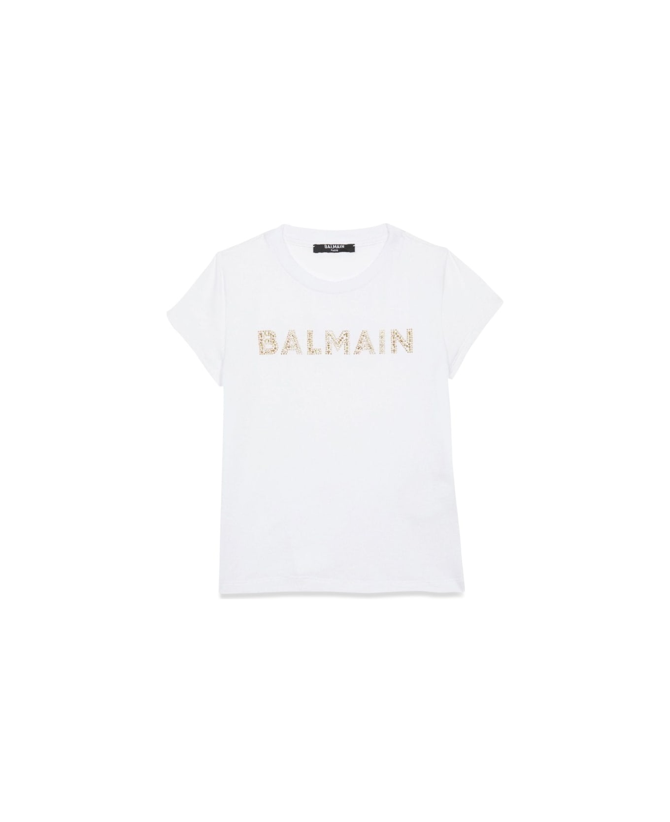 Balmain Mc Logo T-shirt - WHITE