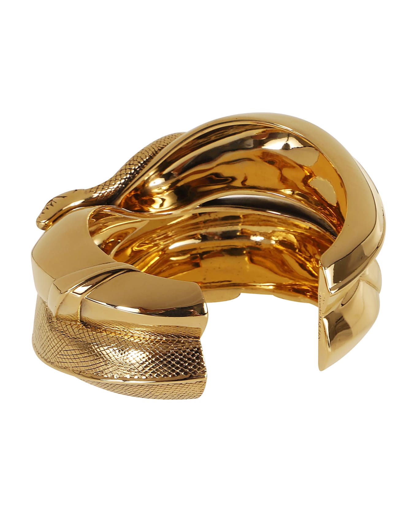 Alexander McQueen Snake Cuff - Light Ant Gold