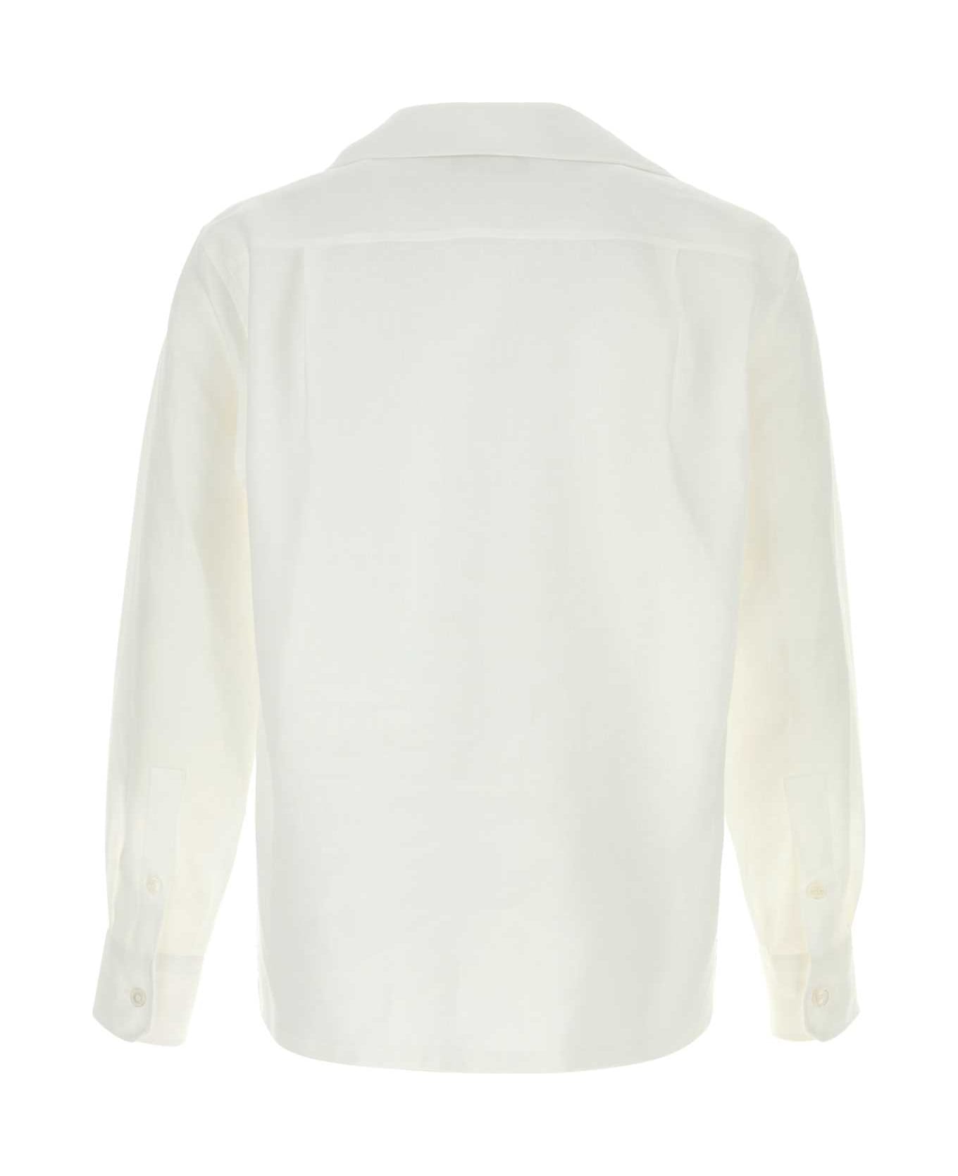 Dolce 
Gabbana White Linen Shirt - BIANCO