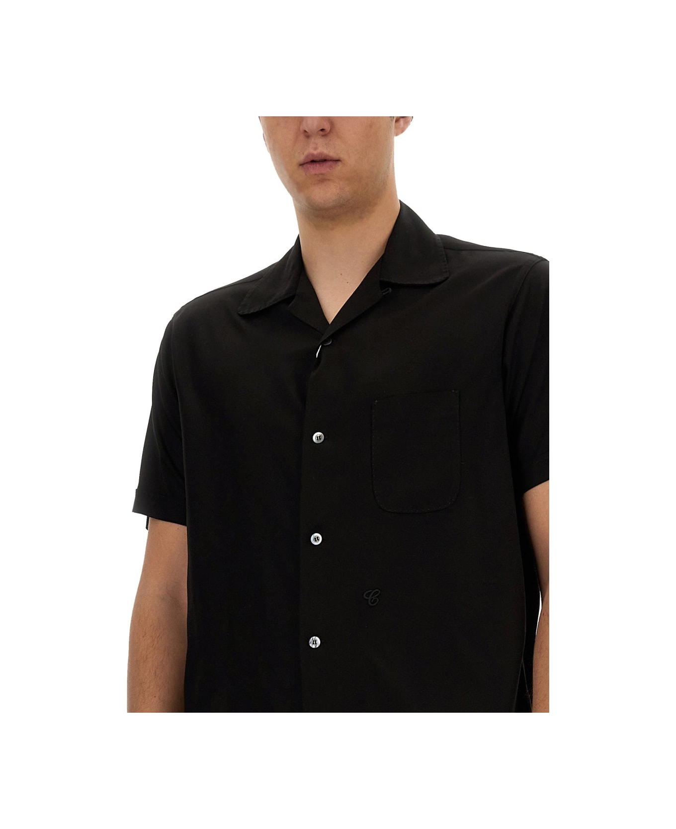 Maison Margiela Bowling Shirt - BLACK