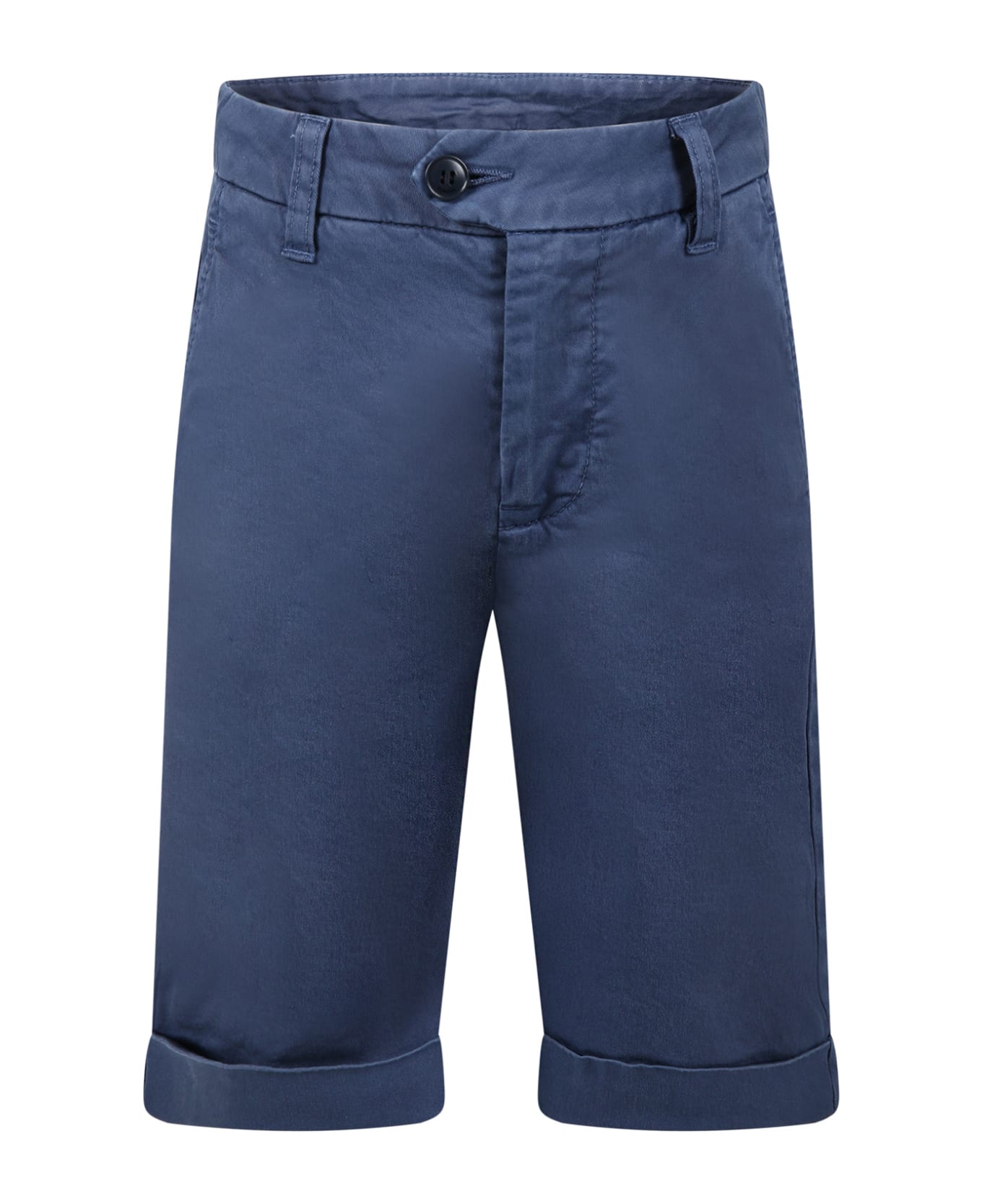 Dondup Blue Shorts For Boy With Logo - Blue
