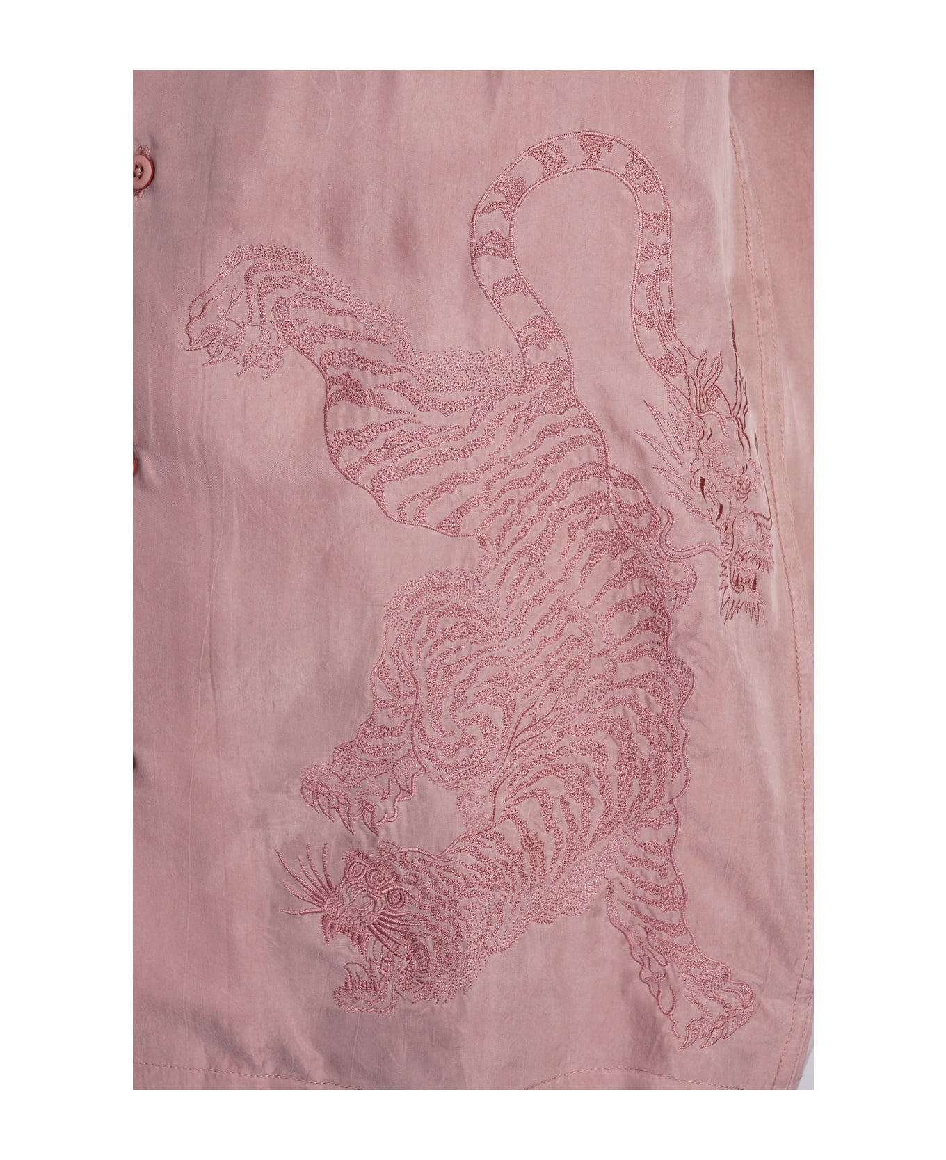 Maharishi Shirt In Rose-pink Polyamide Polyester - rose-pink