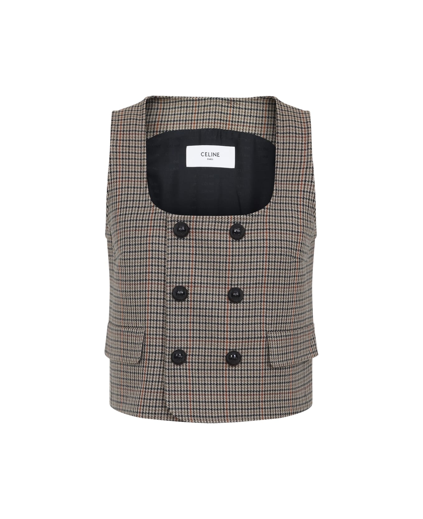 Celine Gilet - Jc Ivoire Camel Noir