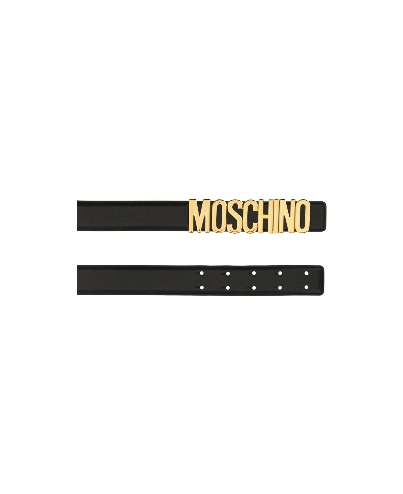 Moschino Cinrua With Logo - BLACK