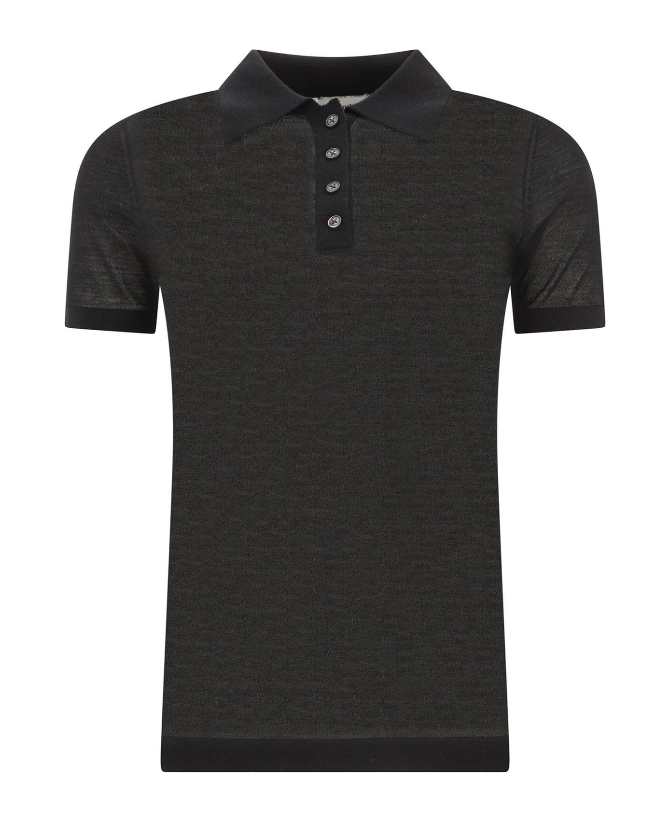 Nanushka Short-sleeved Polo Shirt - Black