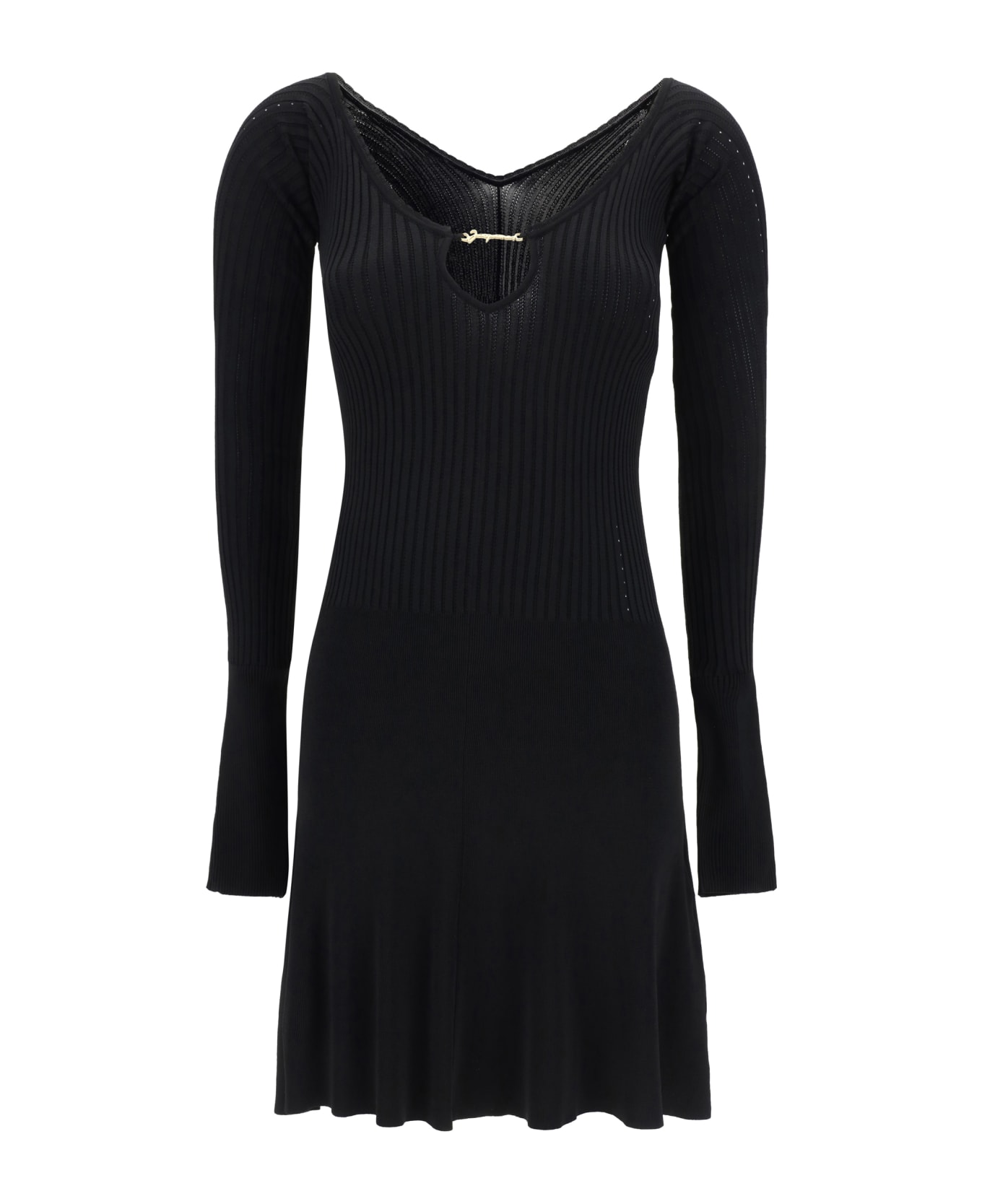 Jacquemus Pralu Knit Mini-dress - Black ワンピース＆ドレス