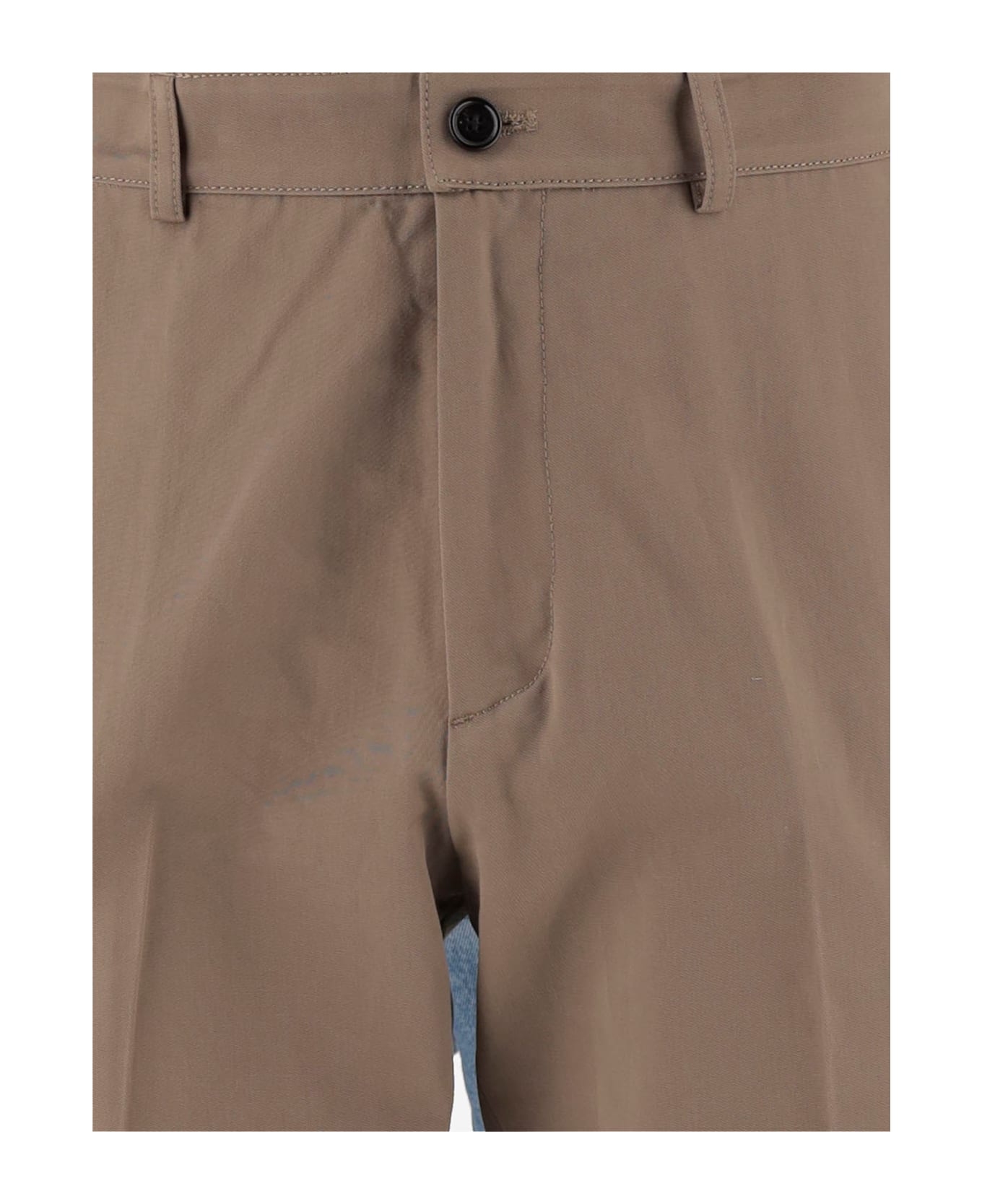 Burberry Cotton Chino Pants - Beige