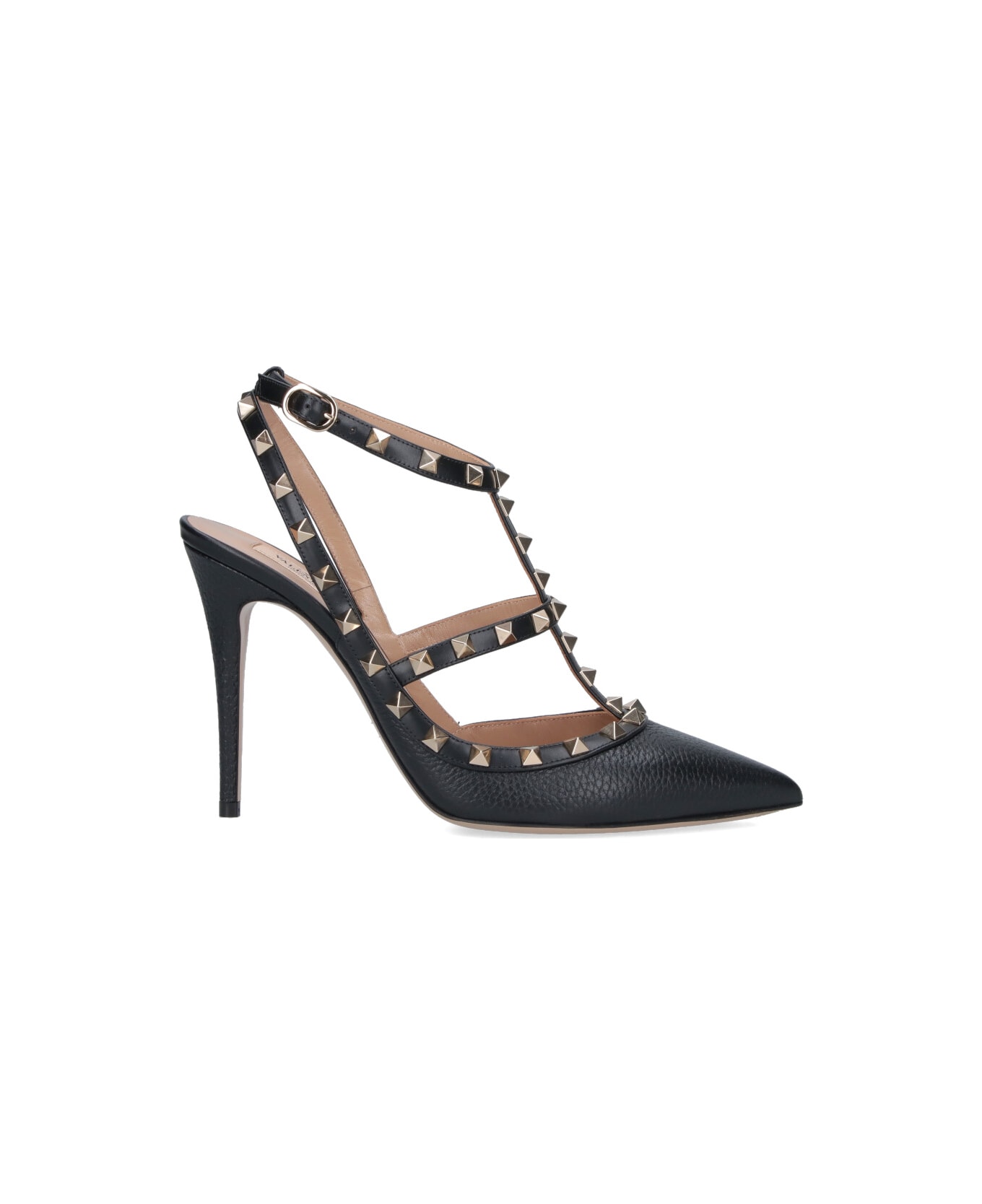 Valentino Garavani 
rockstud 100
 Slingback Pumps - Black  